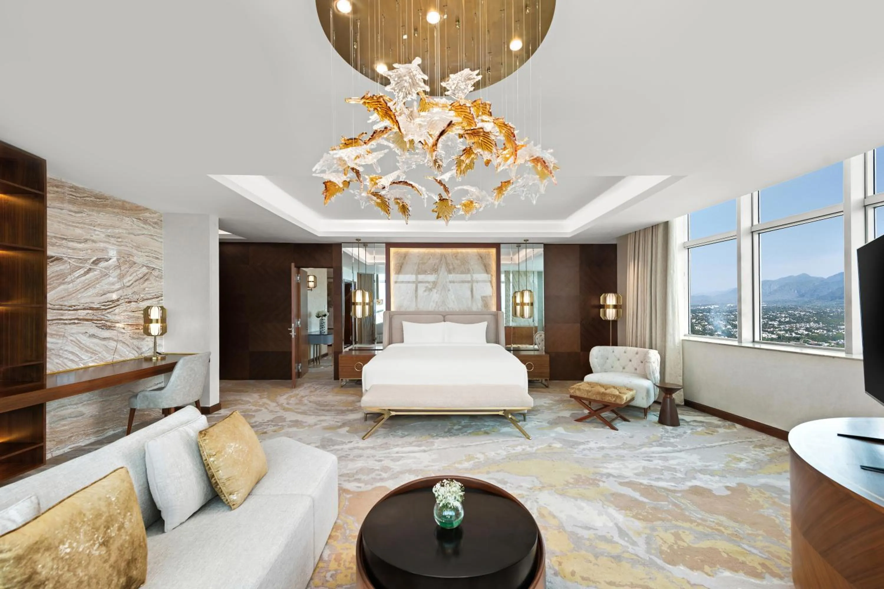 Bed in Movenpick Hotel Centaurus Islamabad