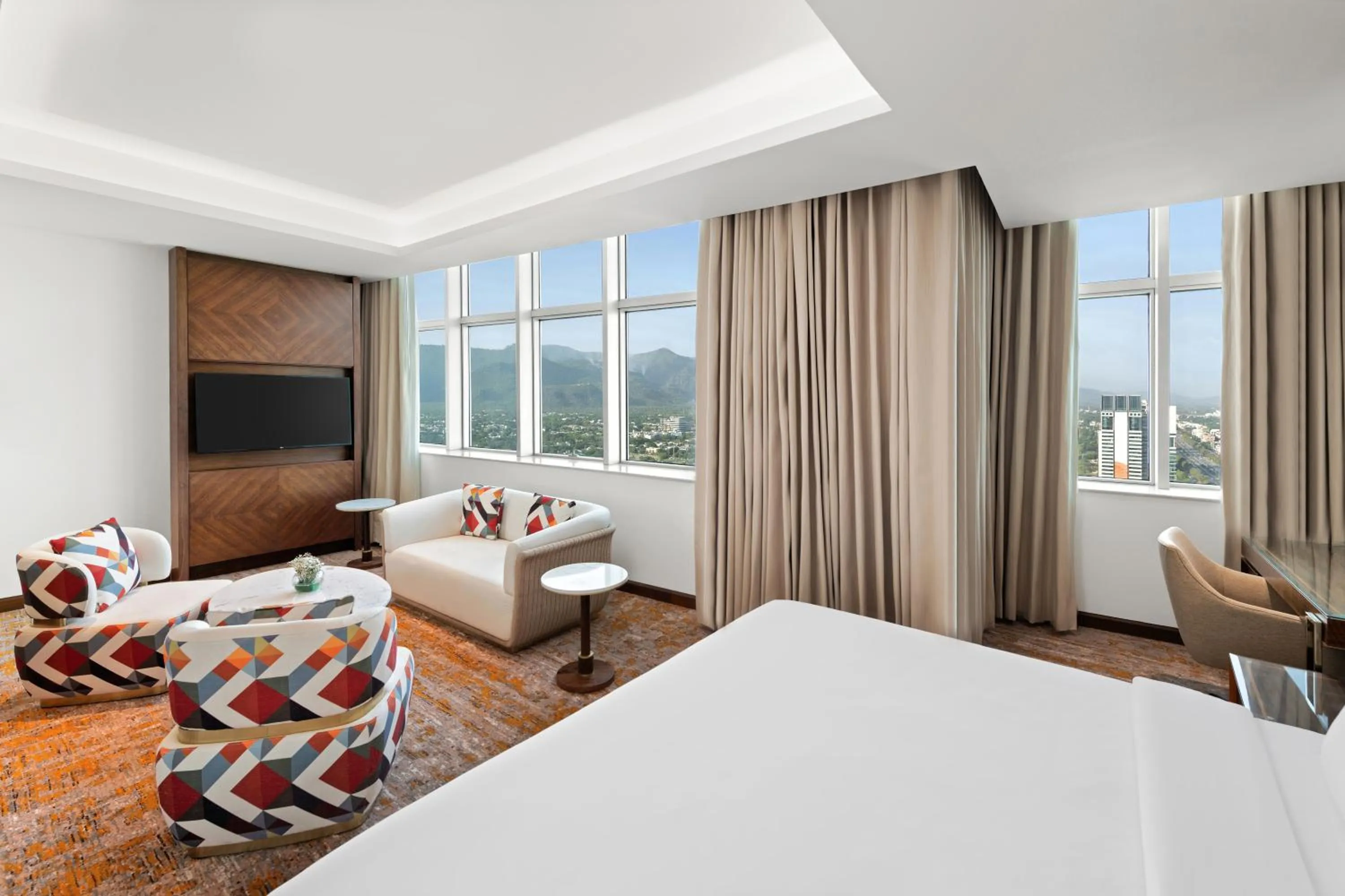 Bed in Movenpick Hotel Centaurus Islamabad