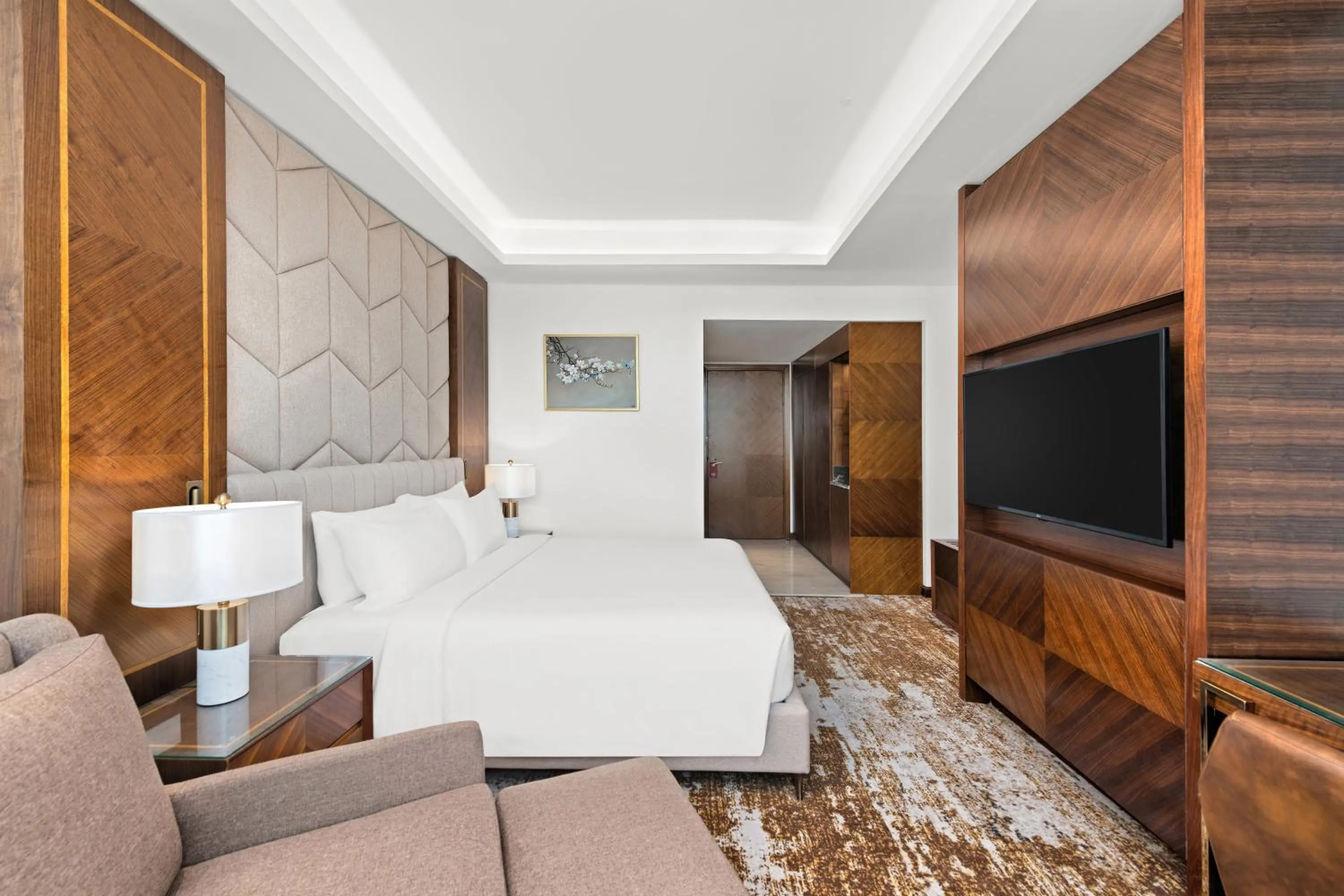 Bed in Movenpick Hotel Centaurus Islamabad