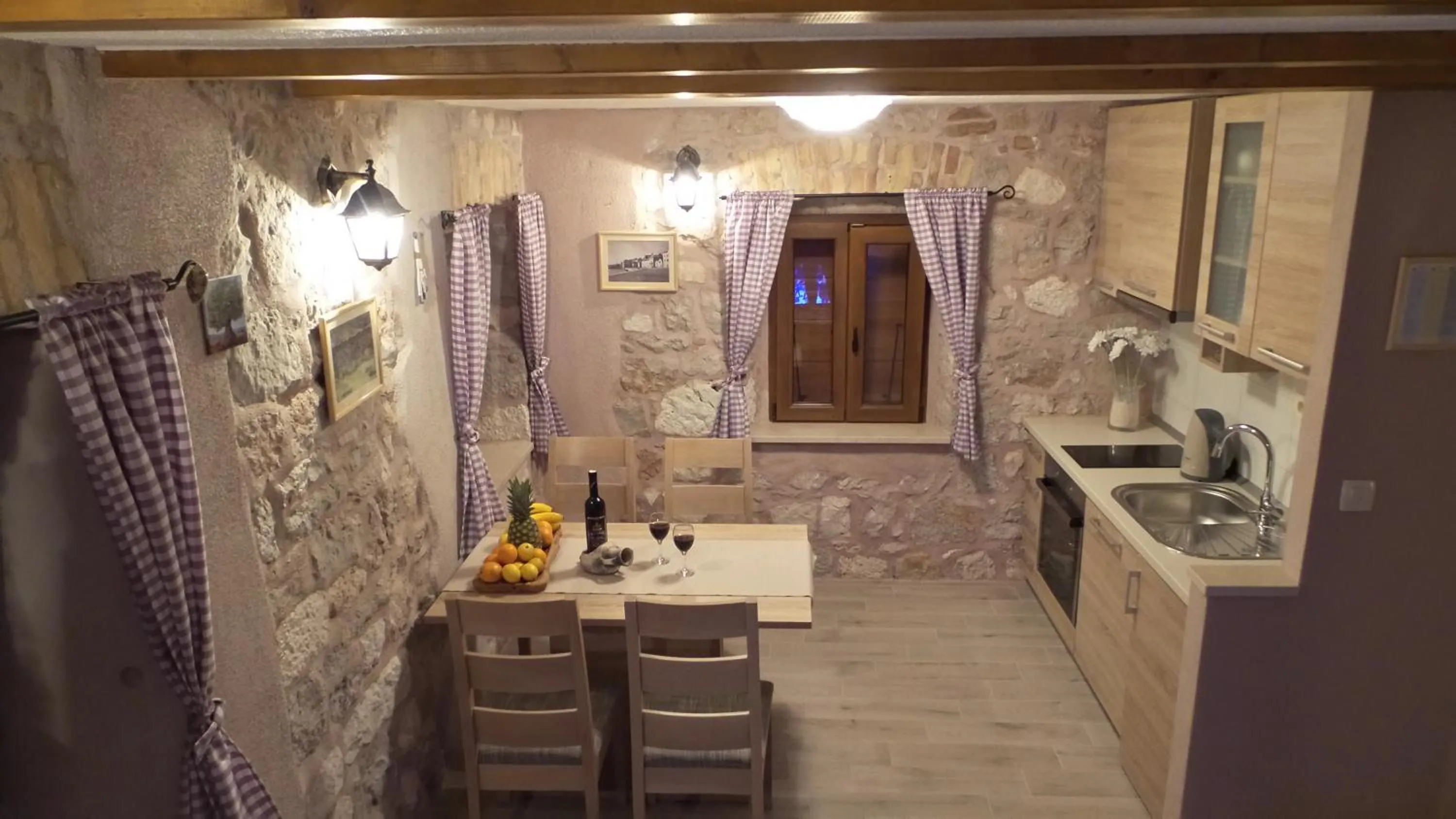 Kitchen or kitchenette in Apartments Dvor
