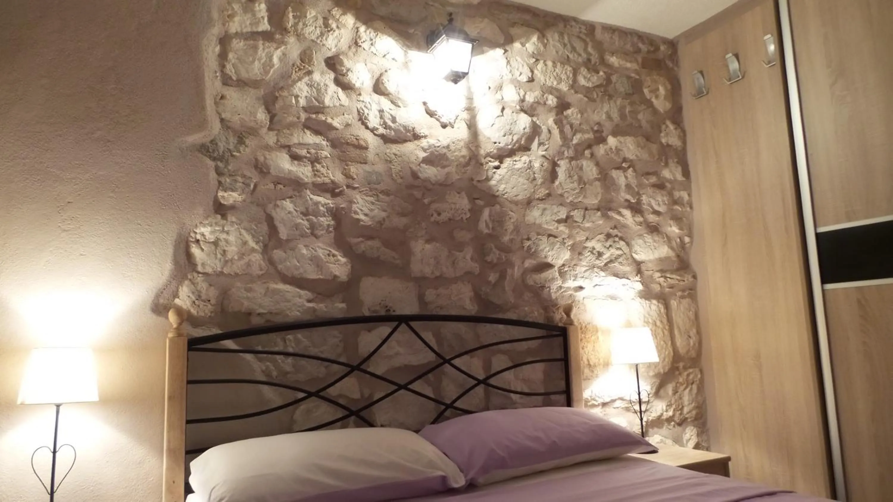 Bedroom, Bed in Apartments Dvor