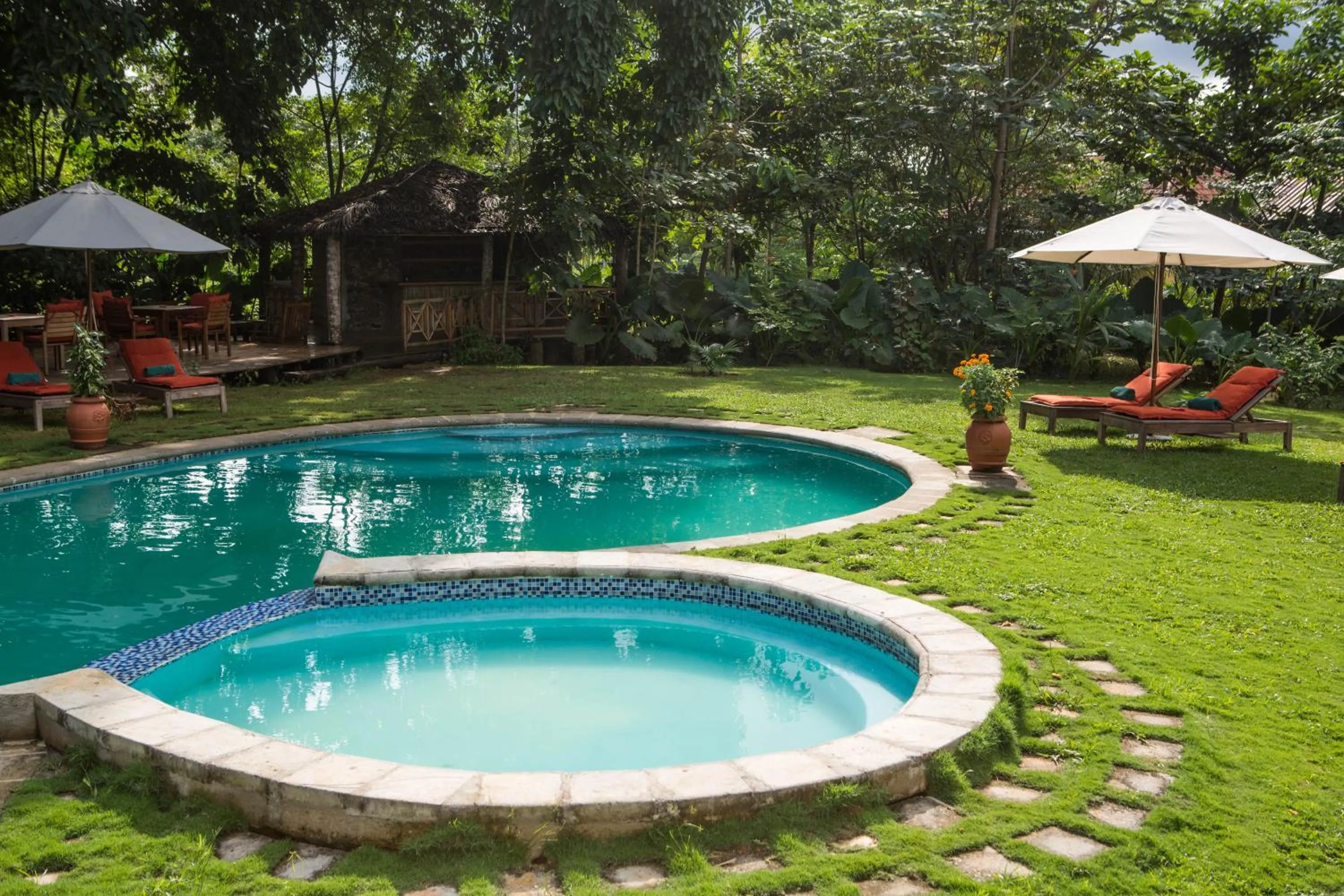 Pool view in Belo Monte Hotel and Museum