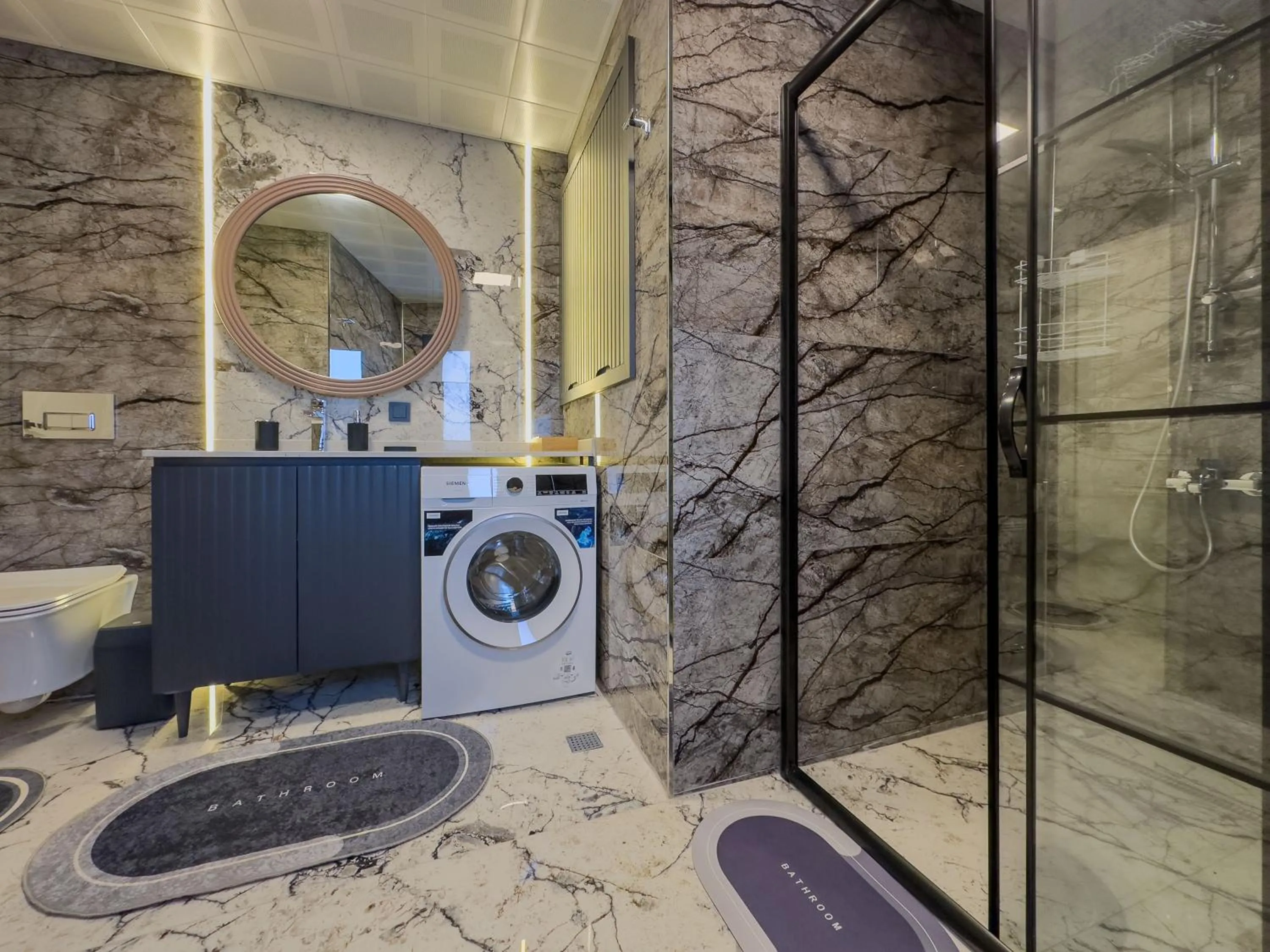 Shower in Belek 07 Luxury Suites Only For Family