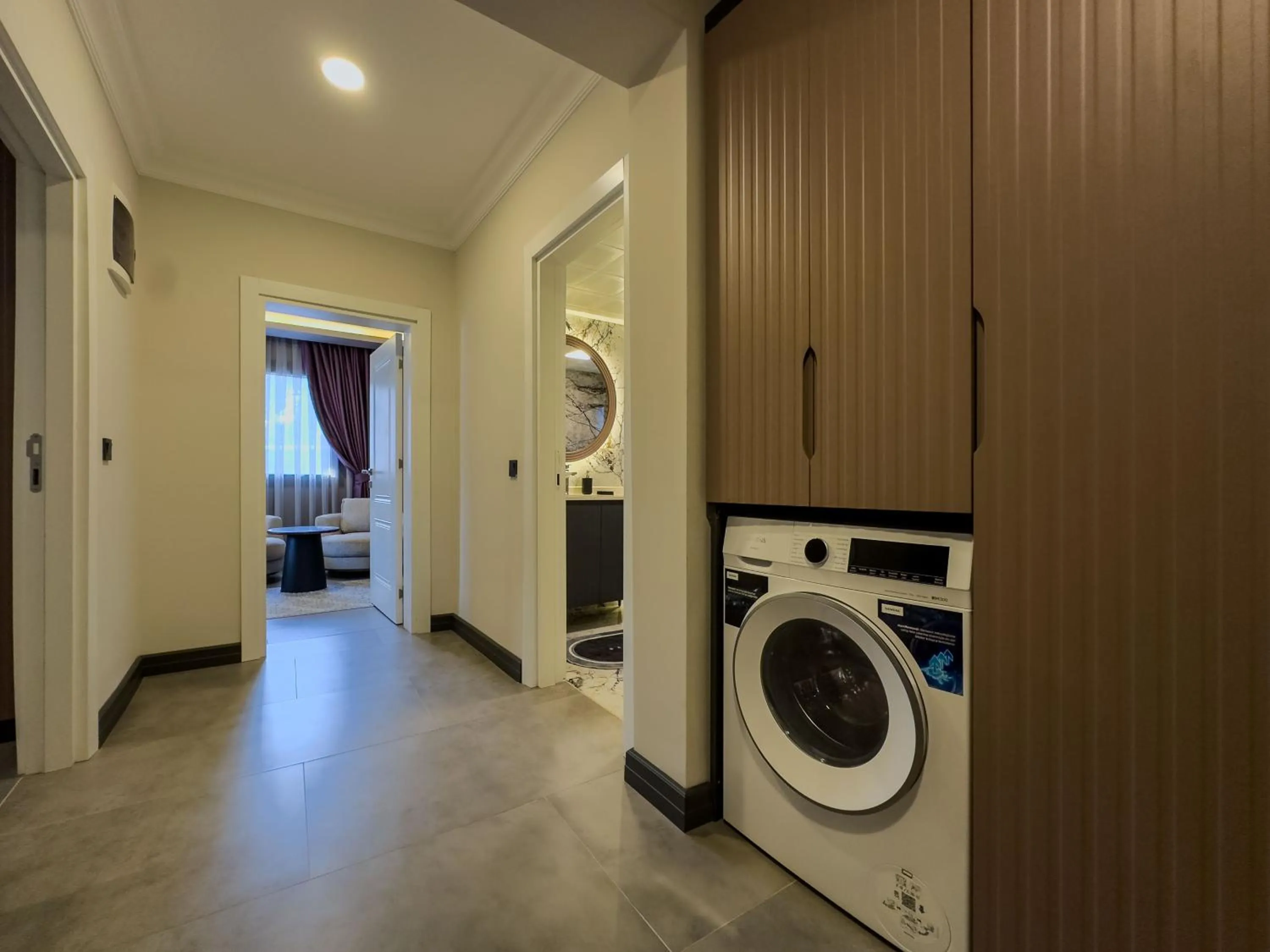 washing machine in Belek 07 Luxury Suites Only For Family