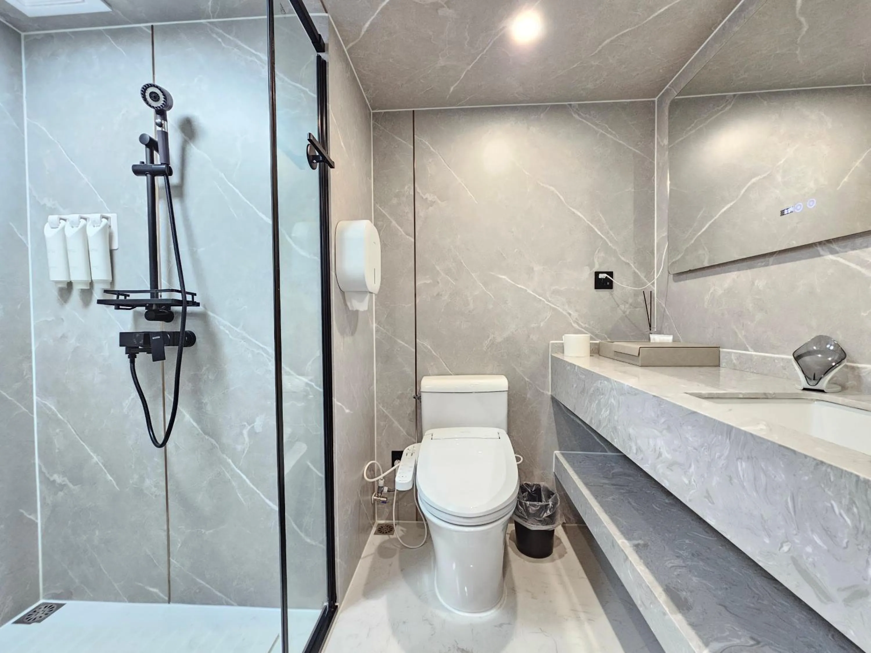 Bathroom in Galaxy X Hotel Type Caravan Glamping & Pension