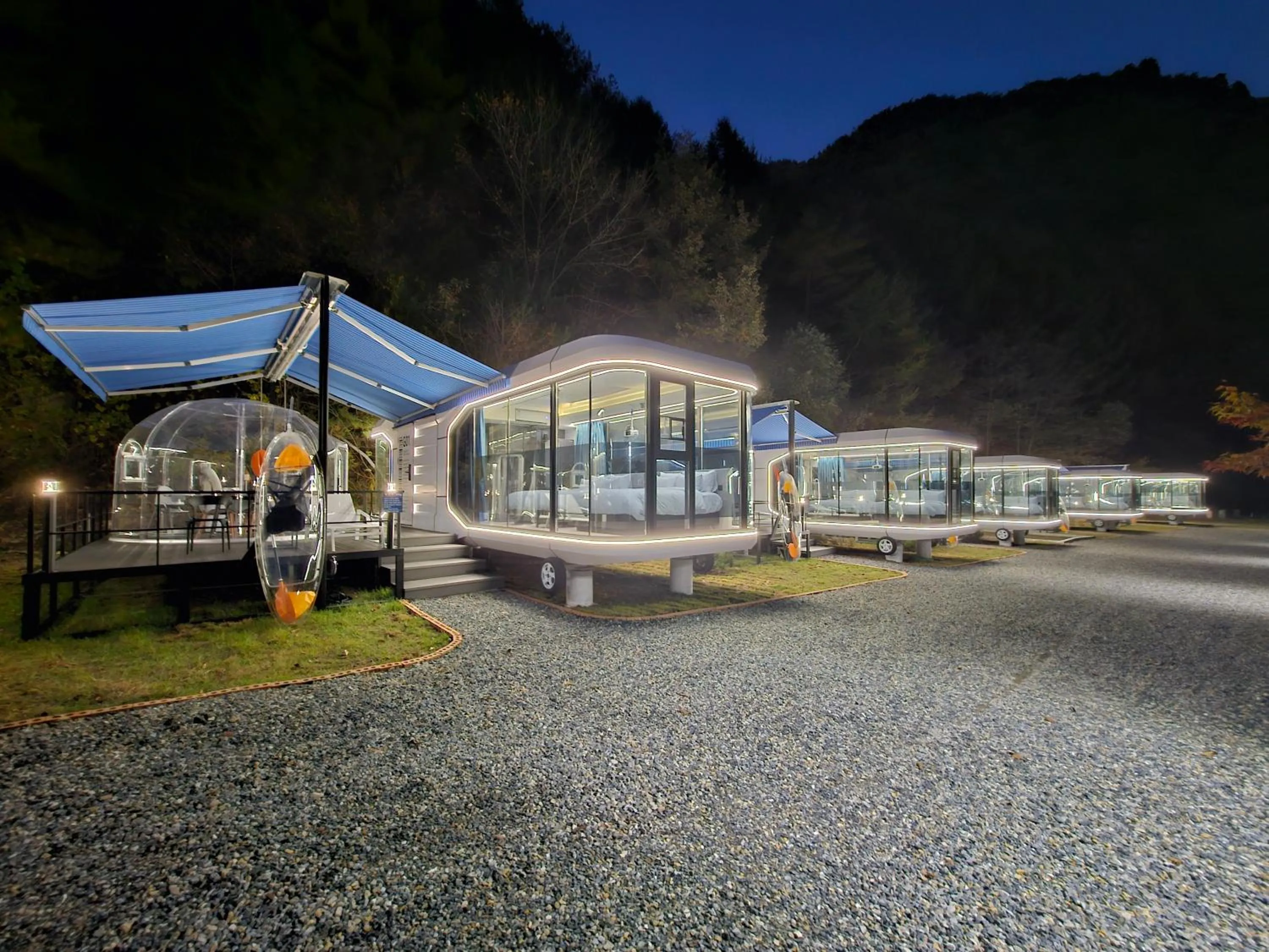 Night in Galaxy X Hotel Type Caravan Glamping & Pension