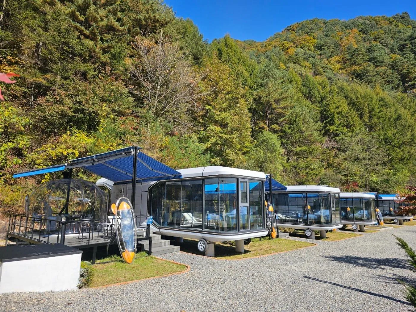 Property building in Galaxy X Hotel Type Caravan Glamping & Pension