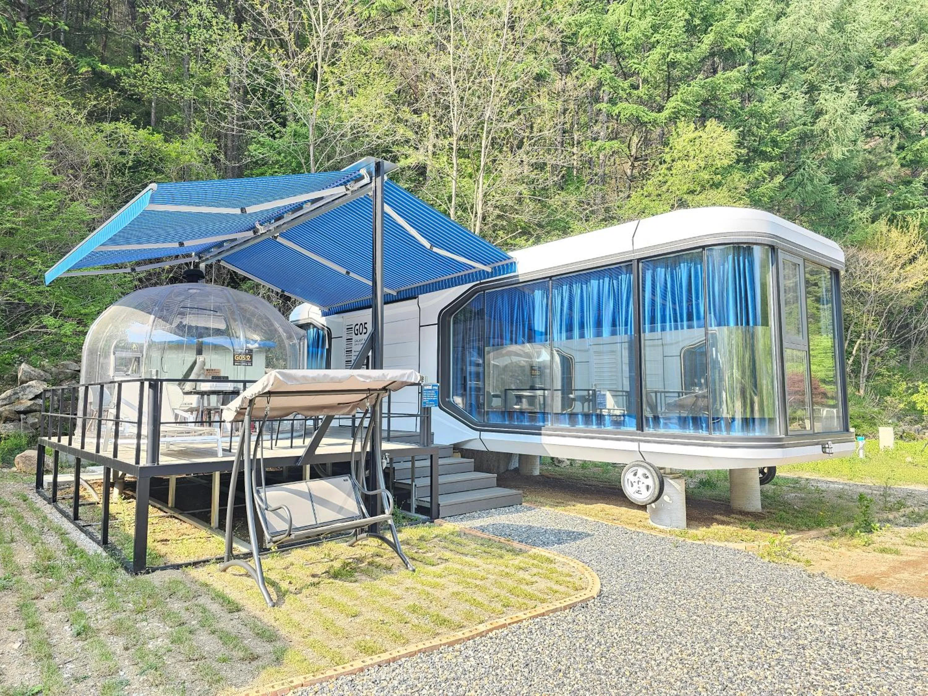 Property building in Galaxy X Hotel Type Caravan Glamping & Pension