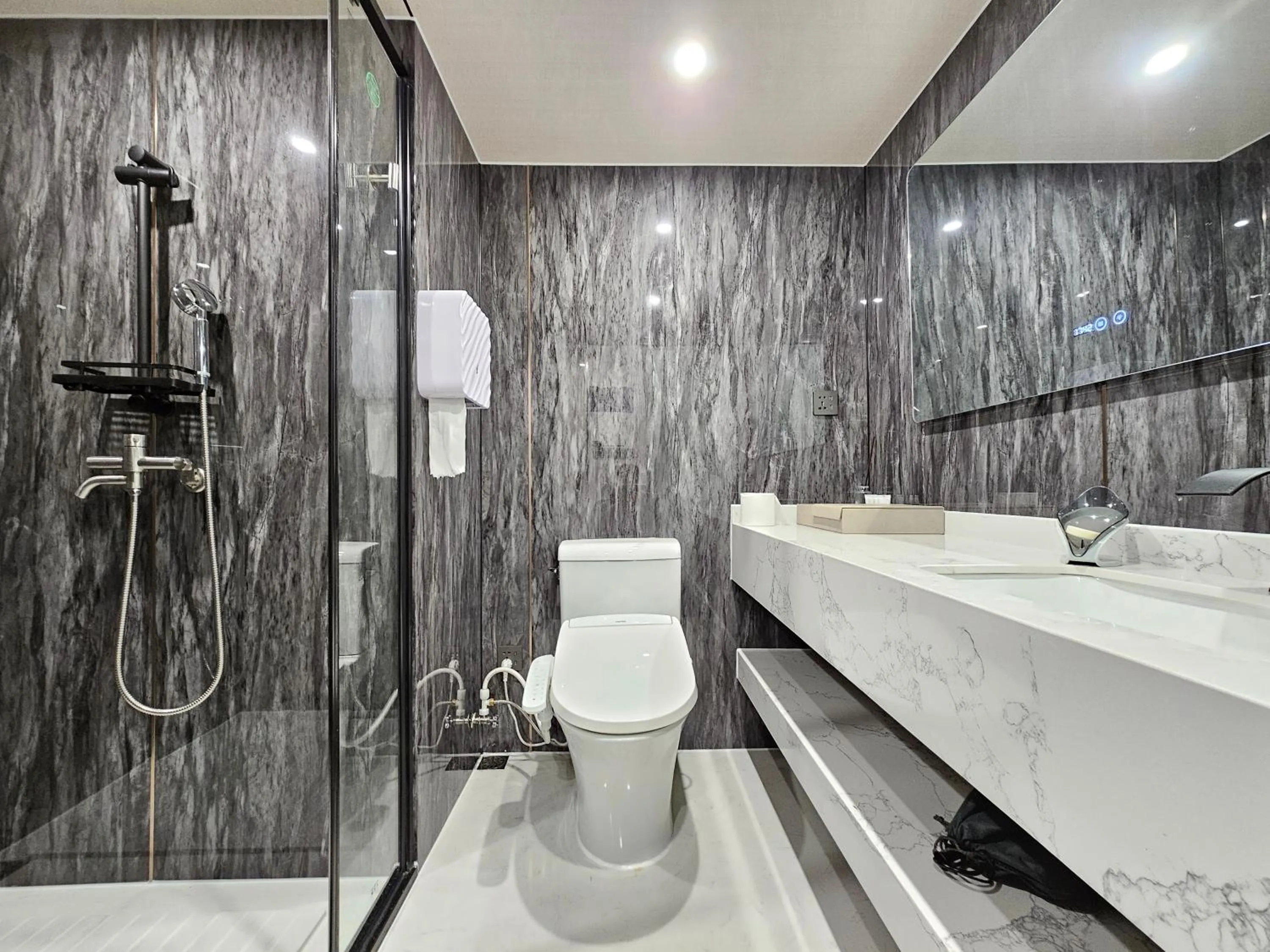 Bathroom in Galaxy X Hotel Type Caravan Glamping & Pension