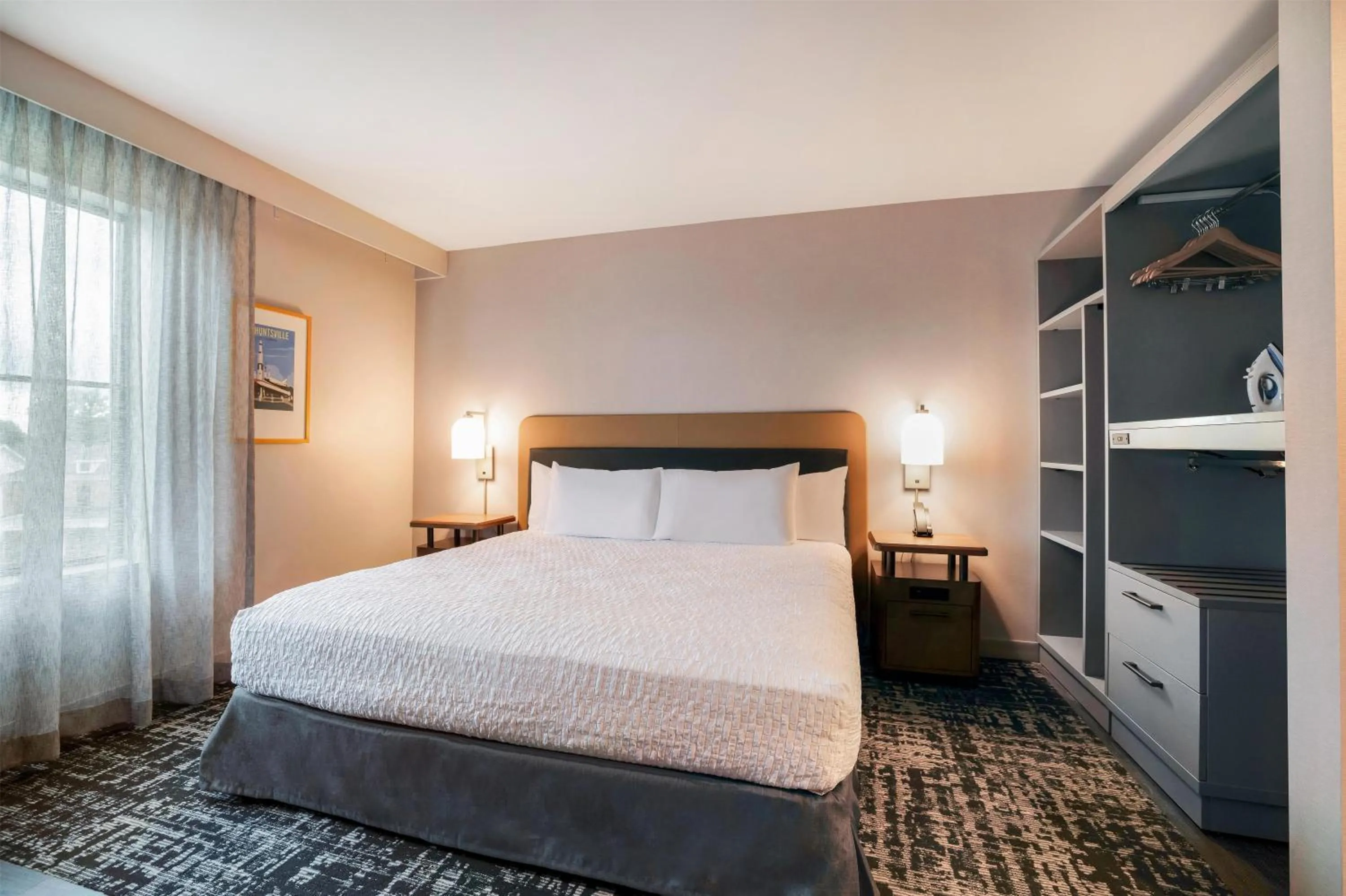 Bed in Homewood Suites By Hilton Madison Huntsville