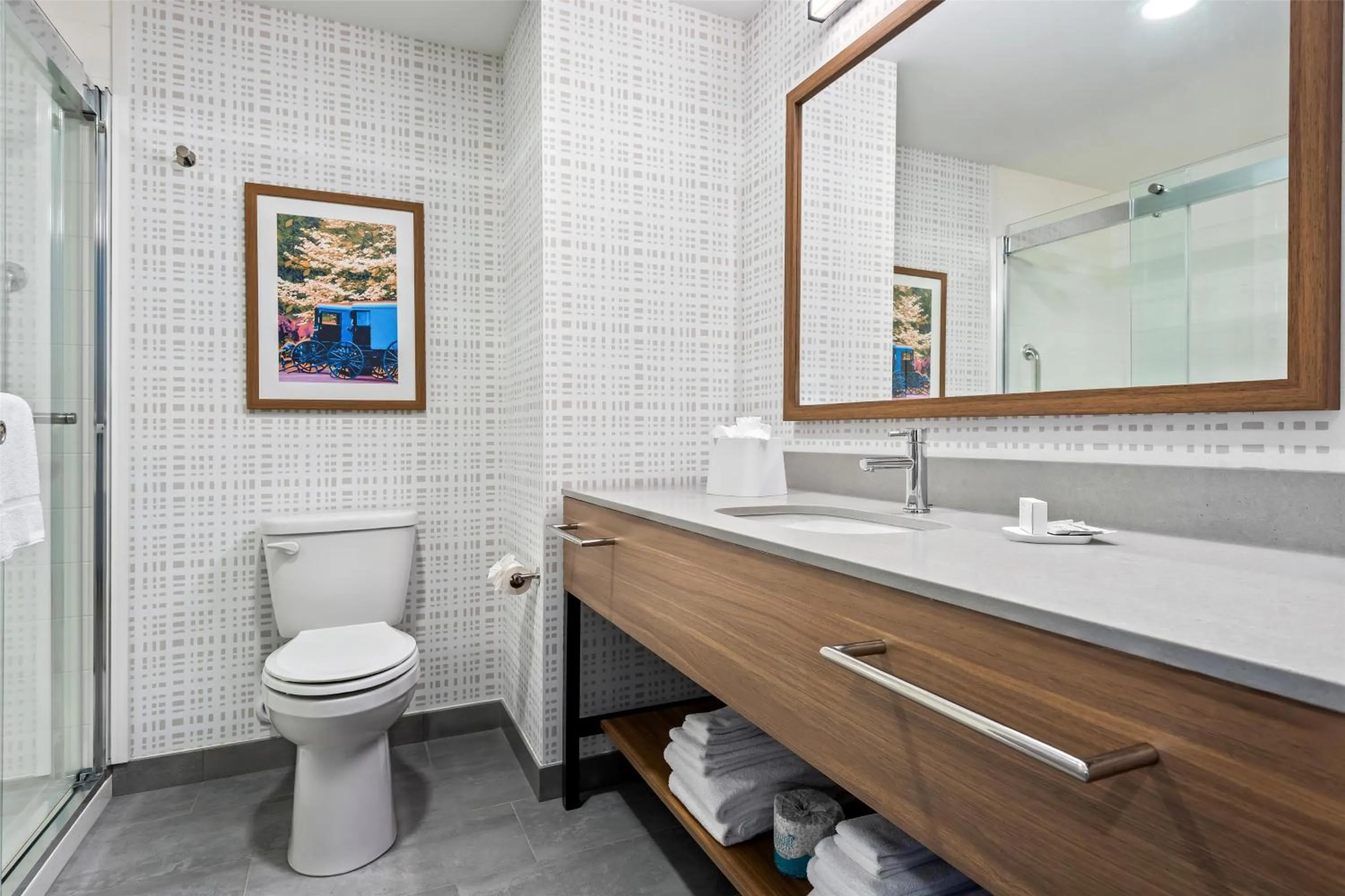 Bathroom in Hampton Inn & Suites Intercourse, Pa