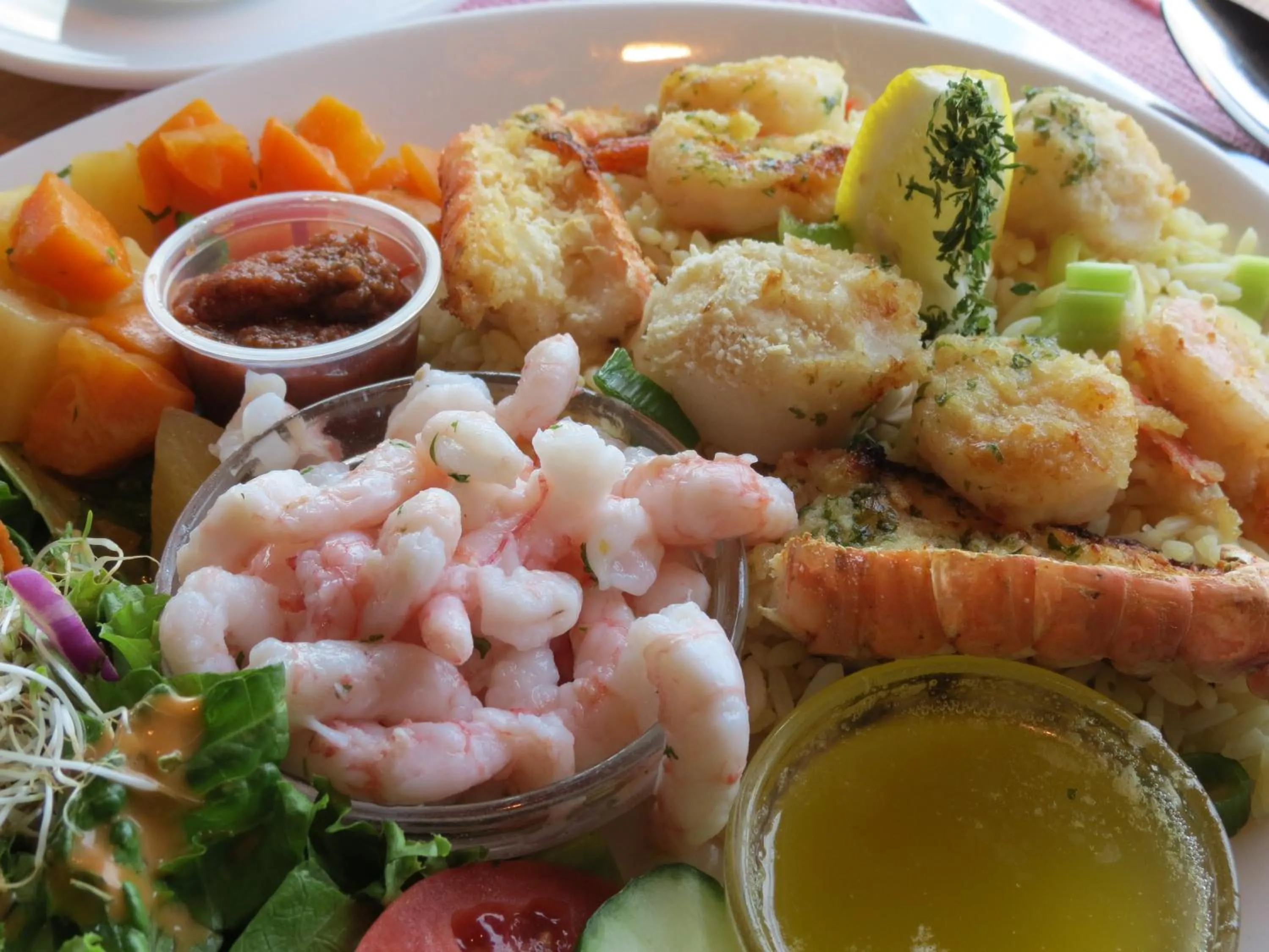 Food close-up in Auberge Marcel Gagnon