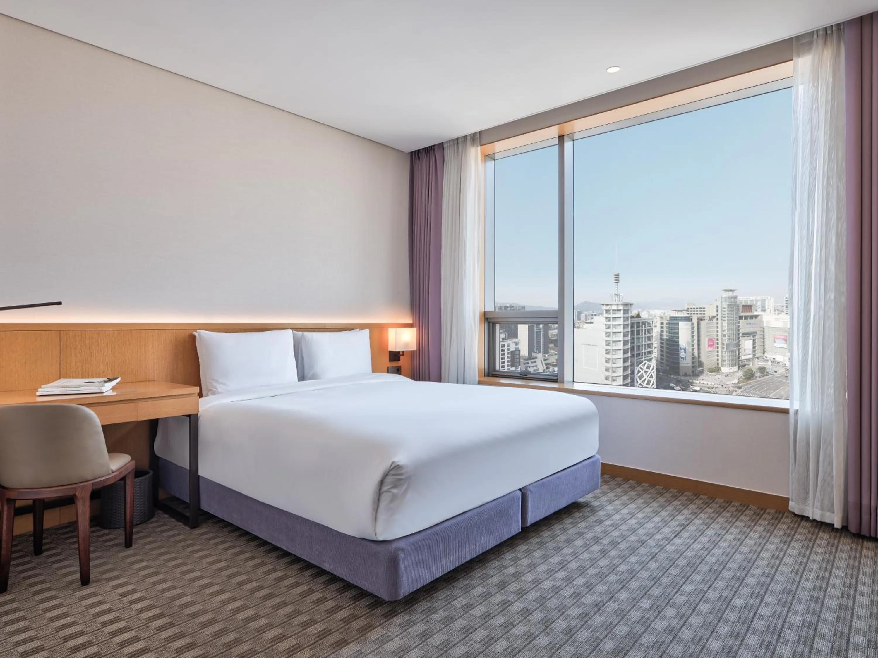 Bed in Sotetsu Hotels The Splaisir Seoul Dongdaemun