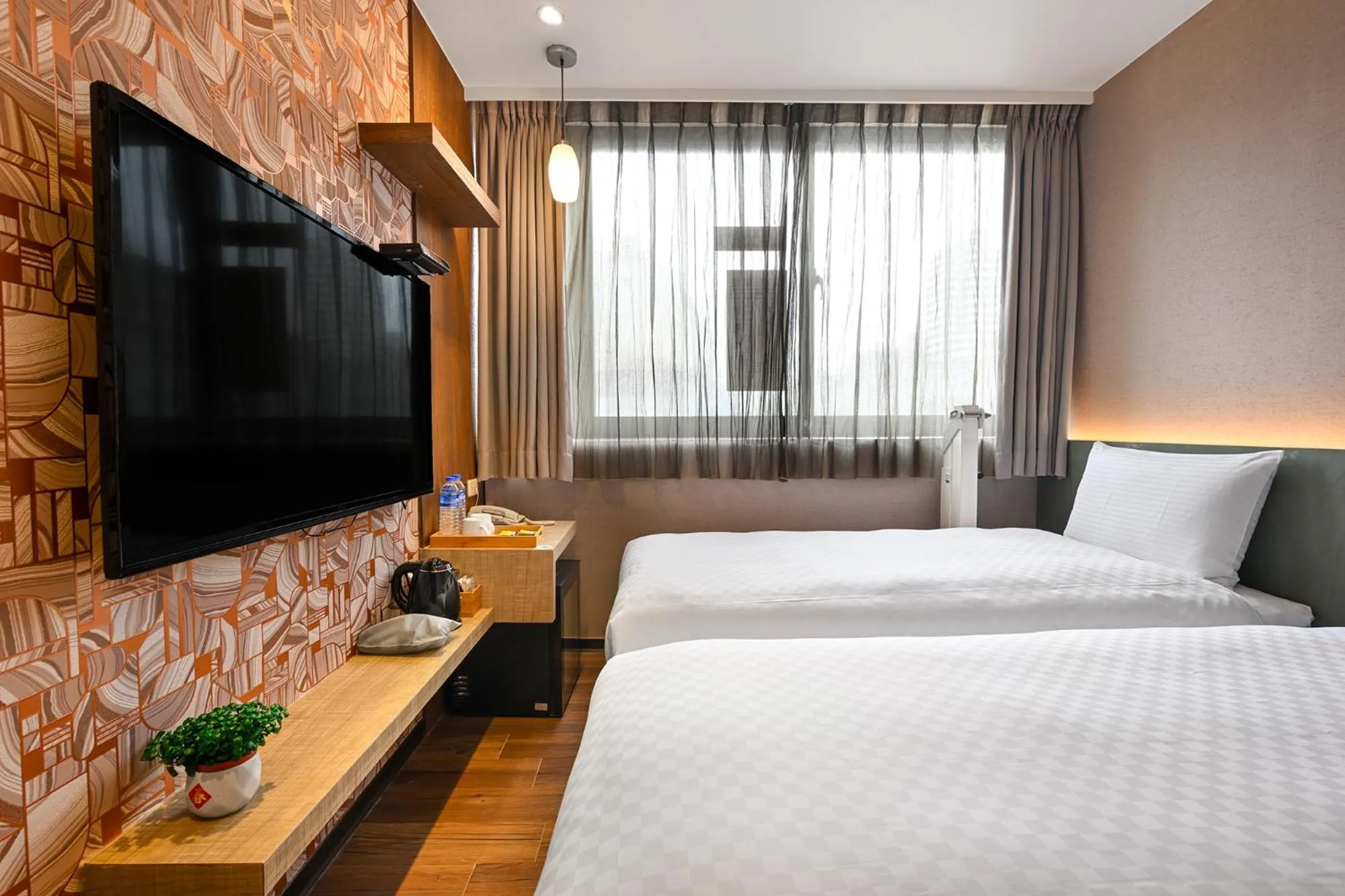 Bed in 綺樂文旅 康定館 Le Room Hotel Kangding