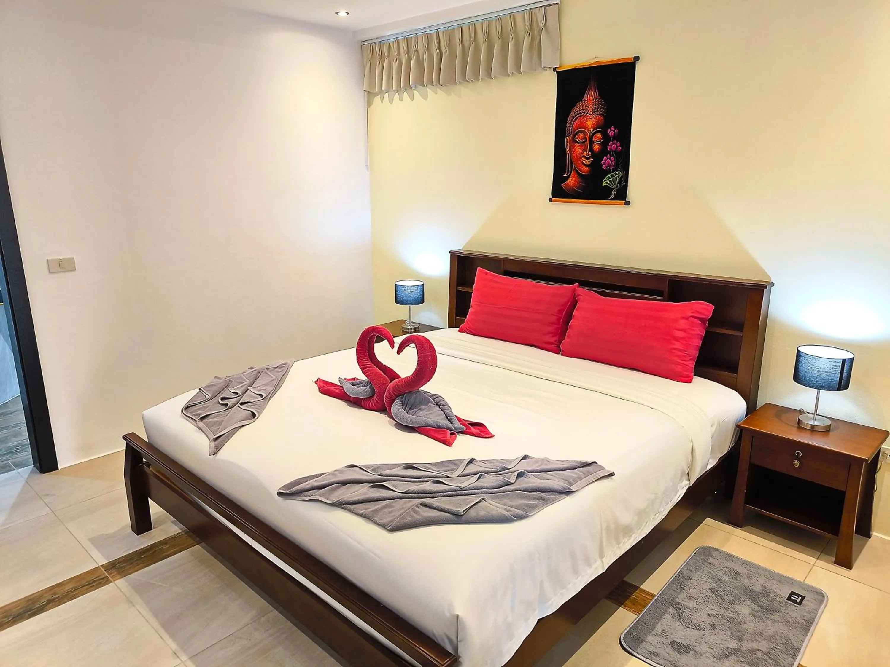 Bed in Siam Royal View Resort Apartments