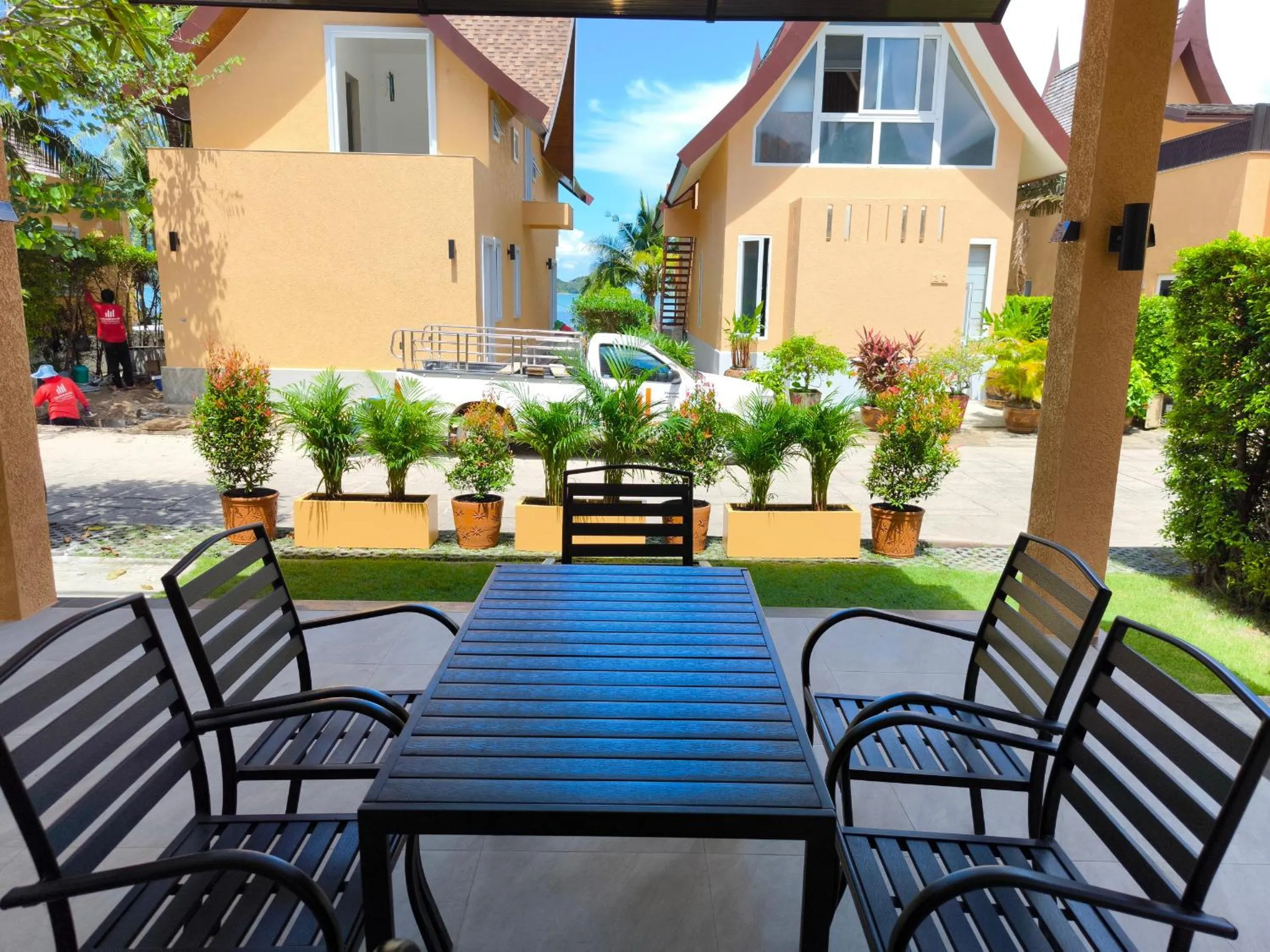 Patio in Siam Royal View Resort Apartments