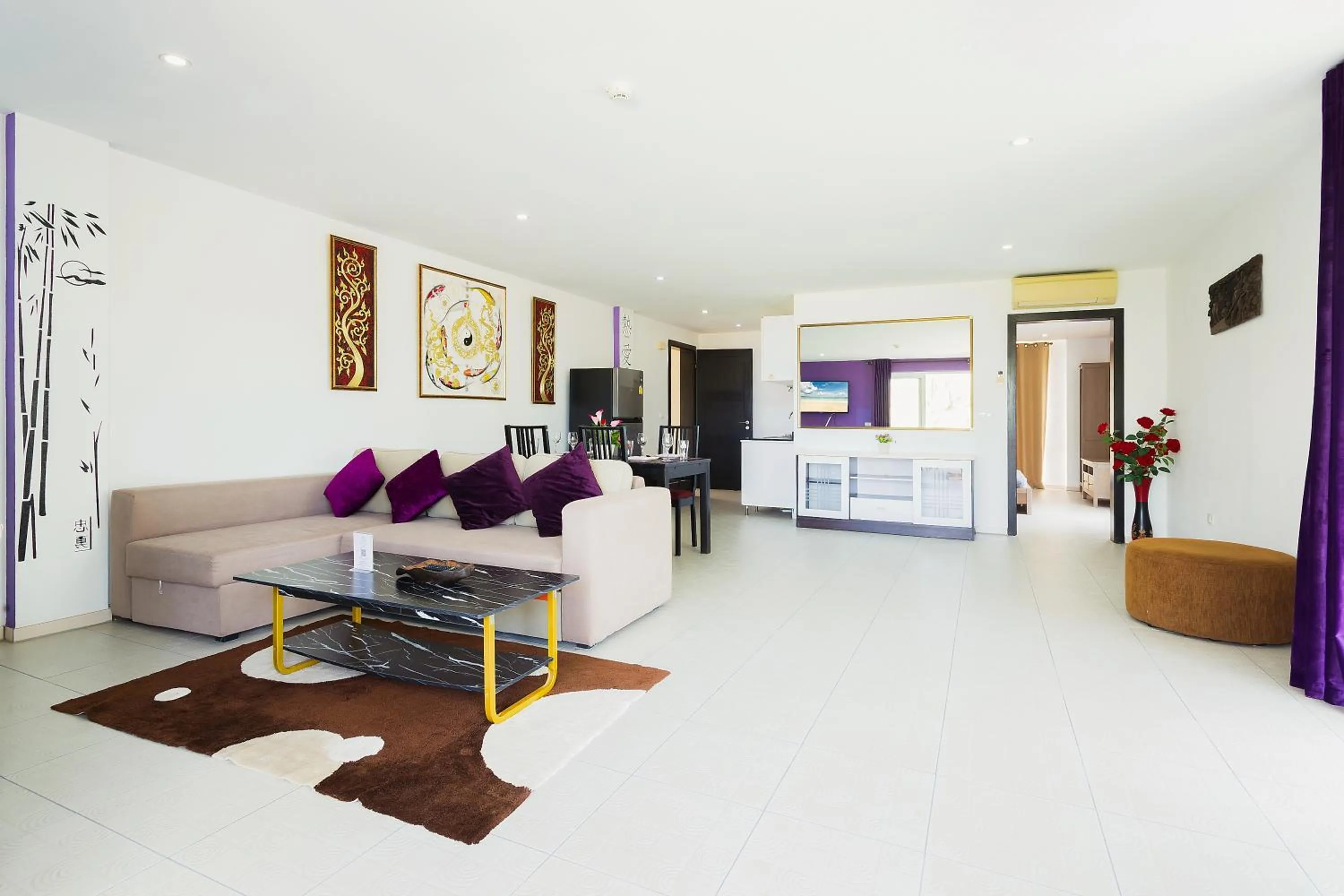 Living room in Siam Royal View Resort Apartments