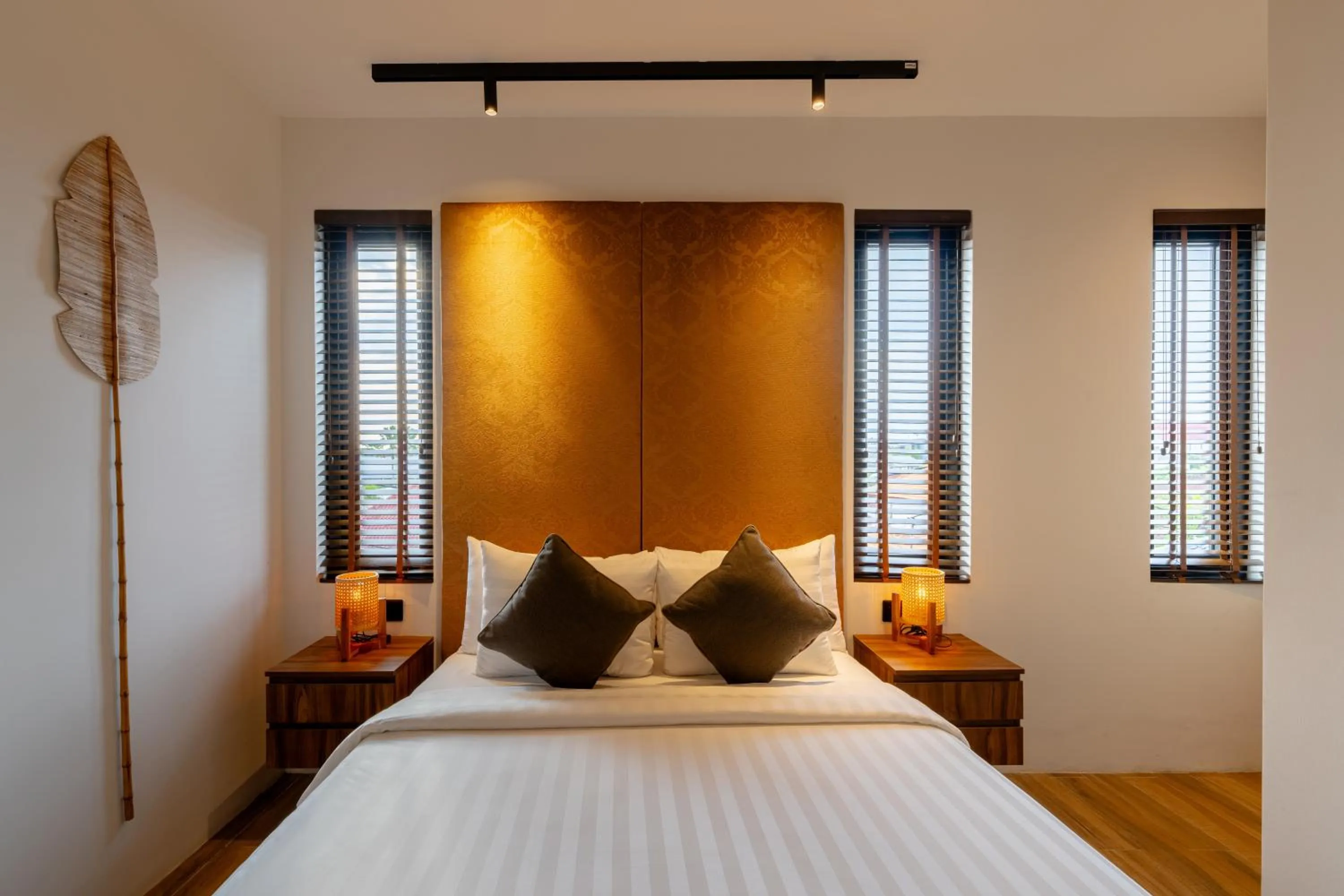 Bed in Avanya Luxury Apartment