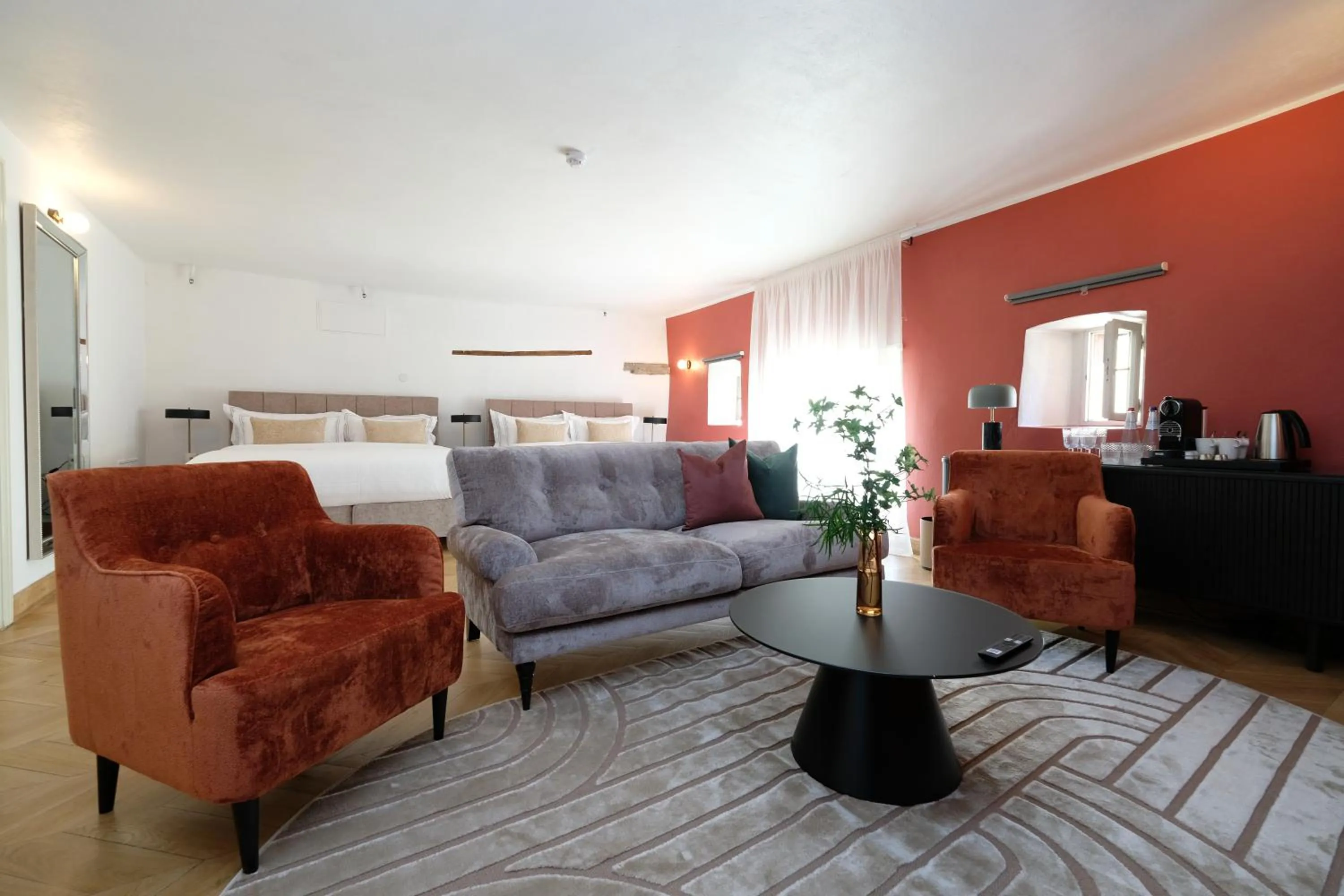 Bed in The Three Sisters Hotel