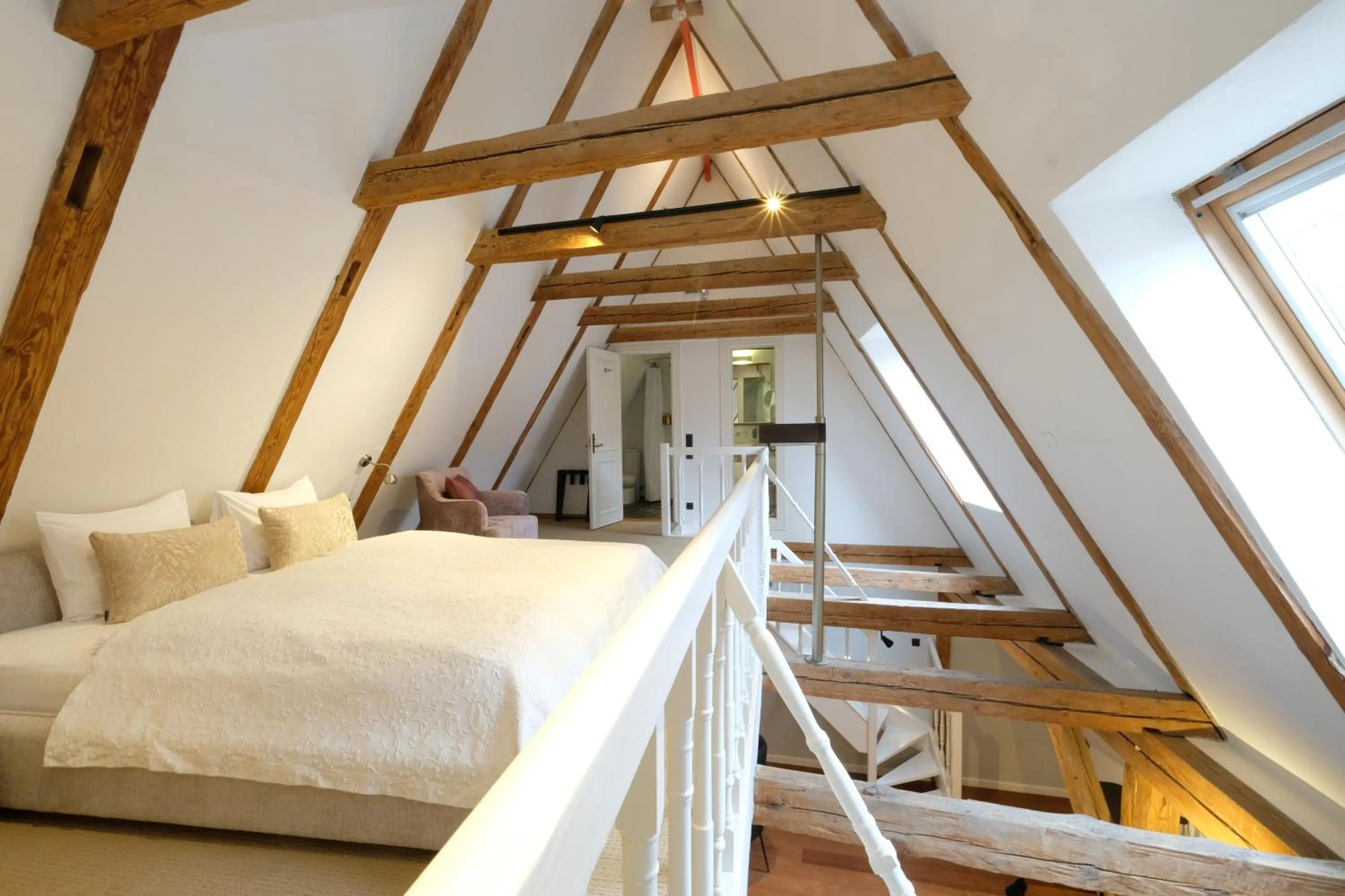 Bed in The Three Sisters Hotel