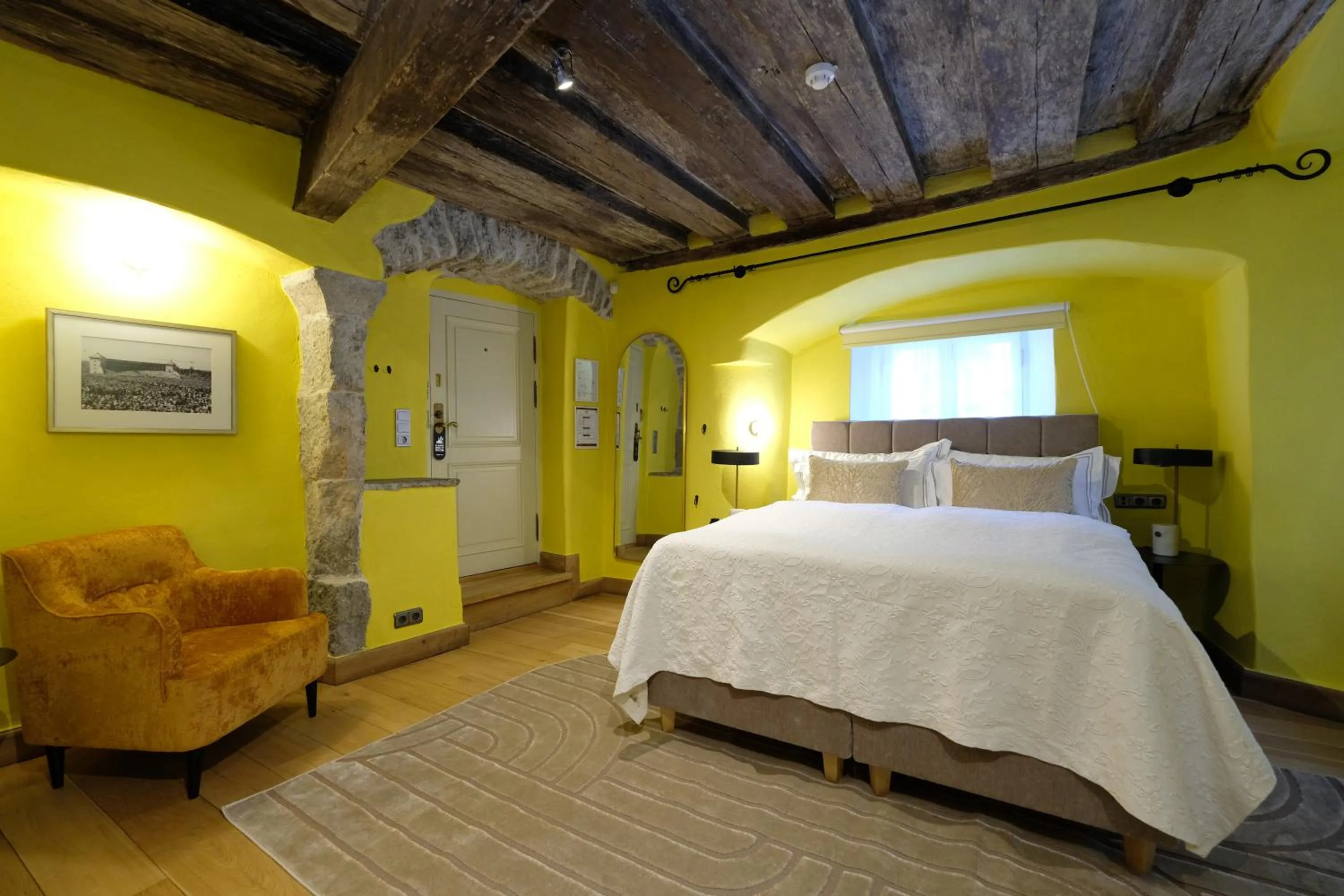 Bed in The Three Sisters Hotel