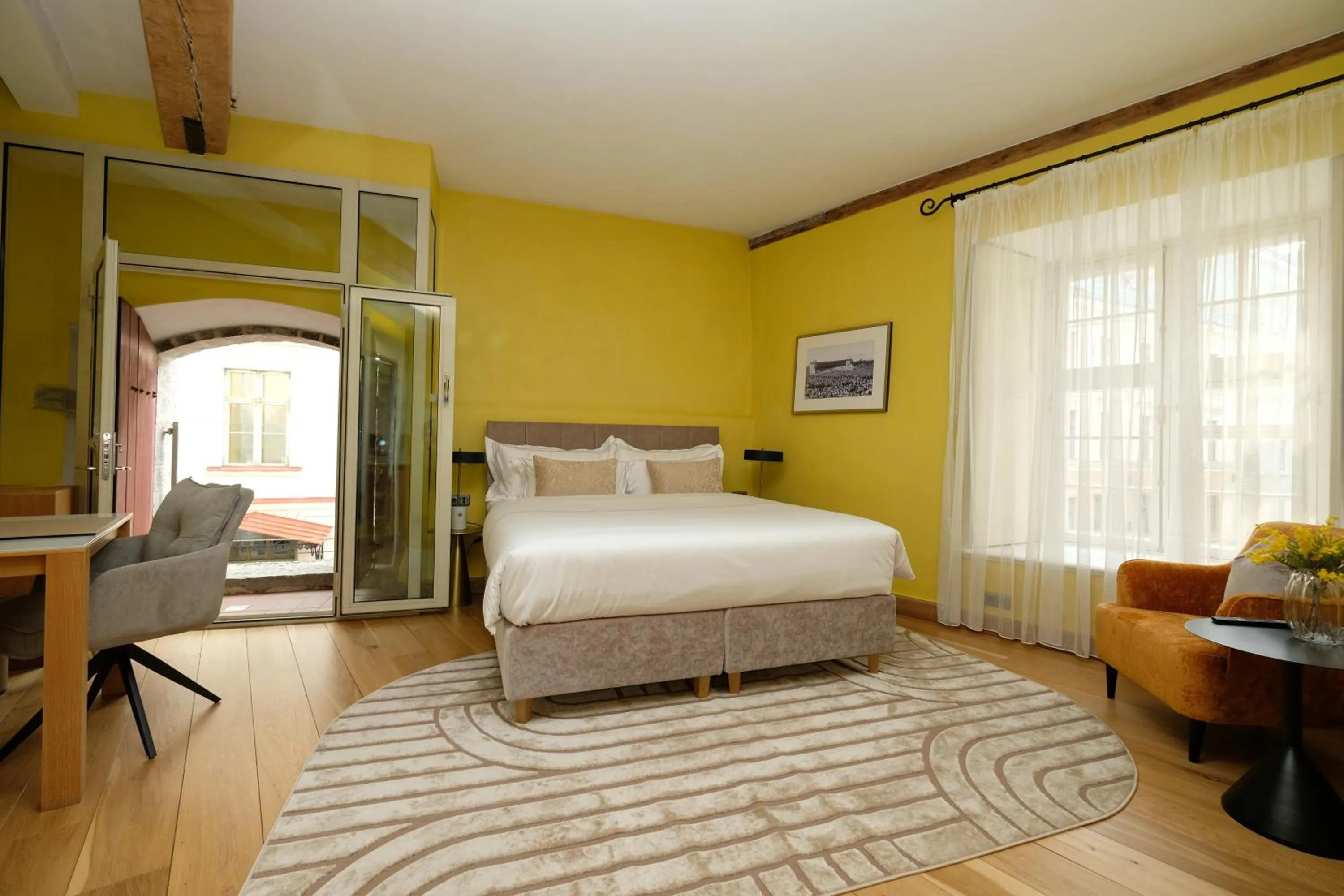 Bed in The Three Sisters Hotel