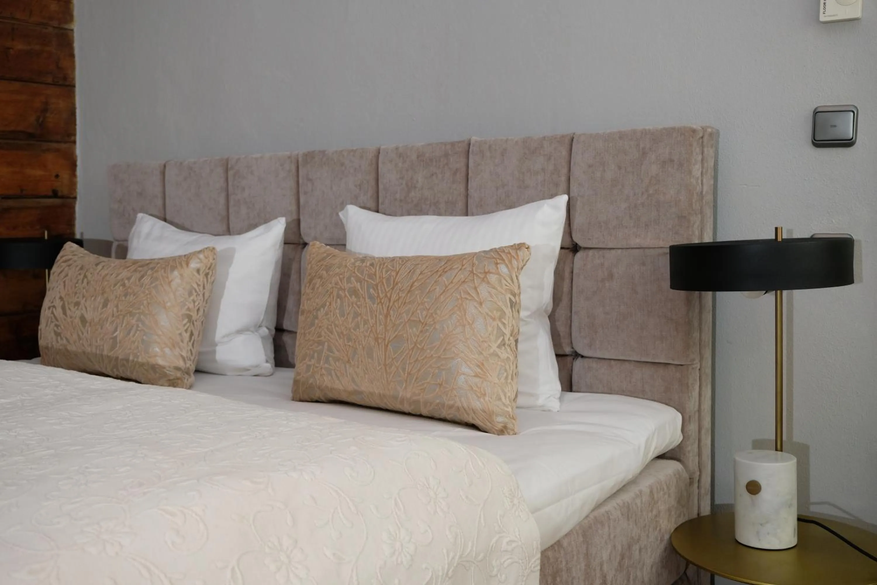 Bed in The Three Sisters Hotel