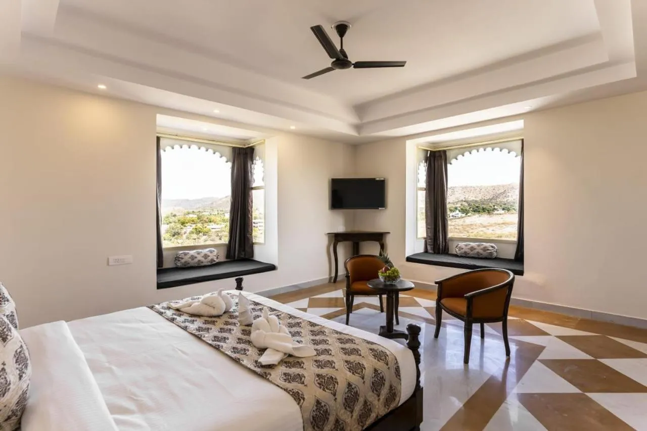 King Room with Mountain View in The Rosewalk Heritage Udaipur