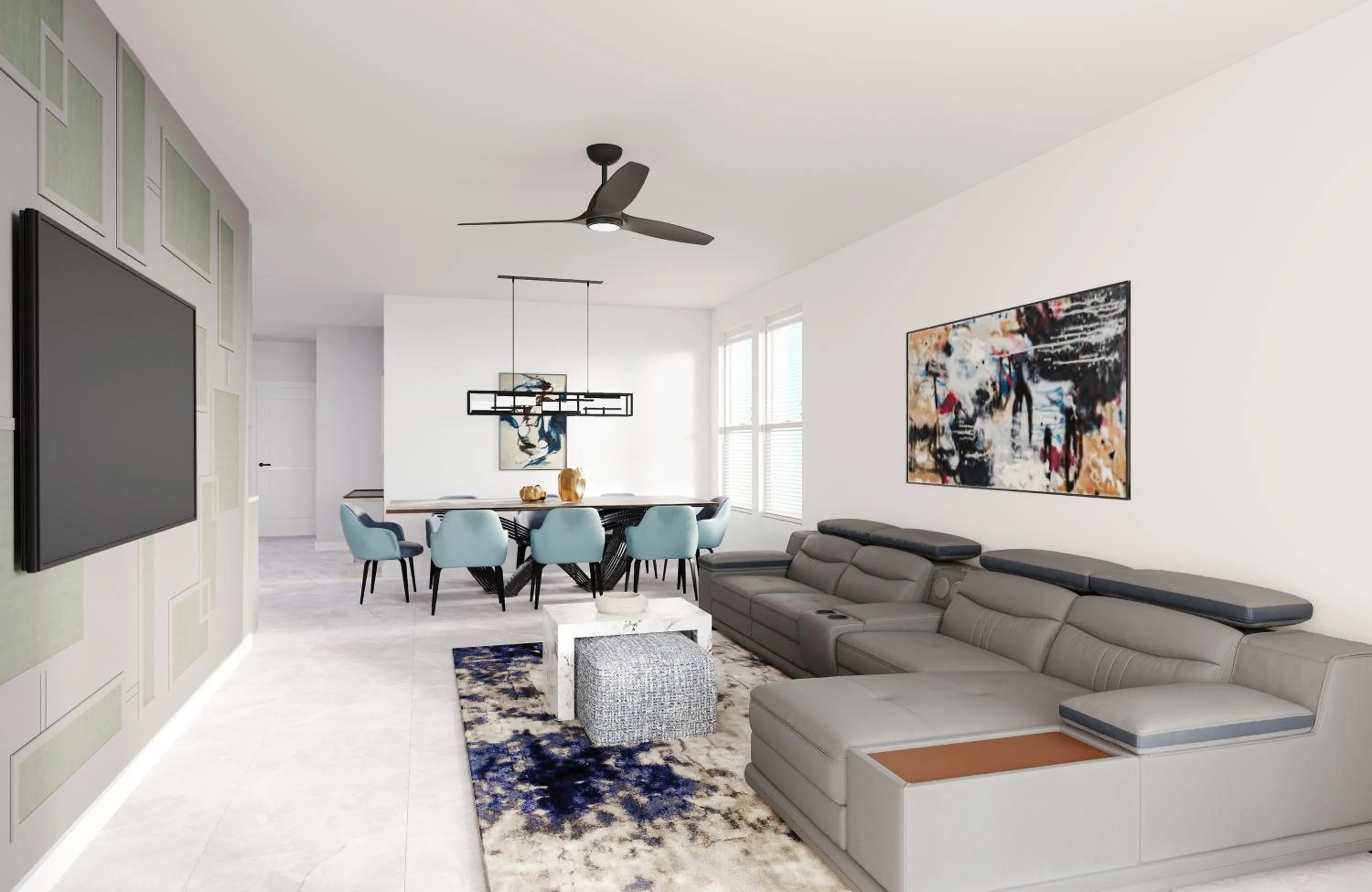 Communal lounge/ TV room in Villatel Orlando Resort, Apartments by Marriott Bonvoy