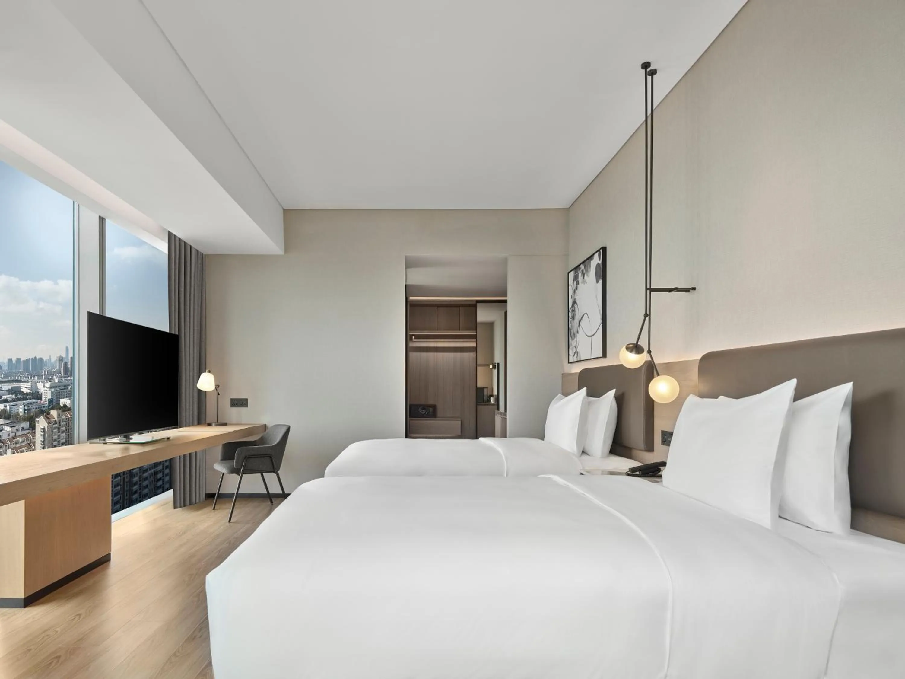 Photo of the whole room, Bed in AC Hotel Suzhou Industrial Park