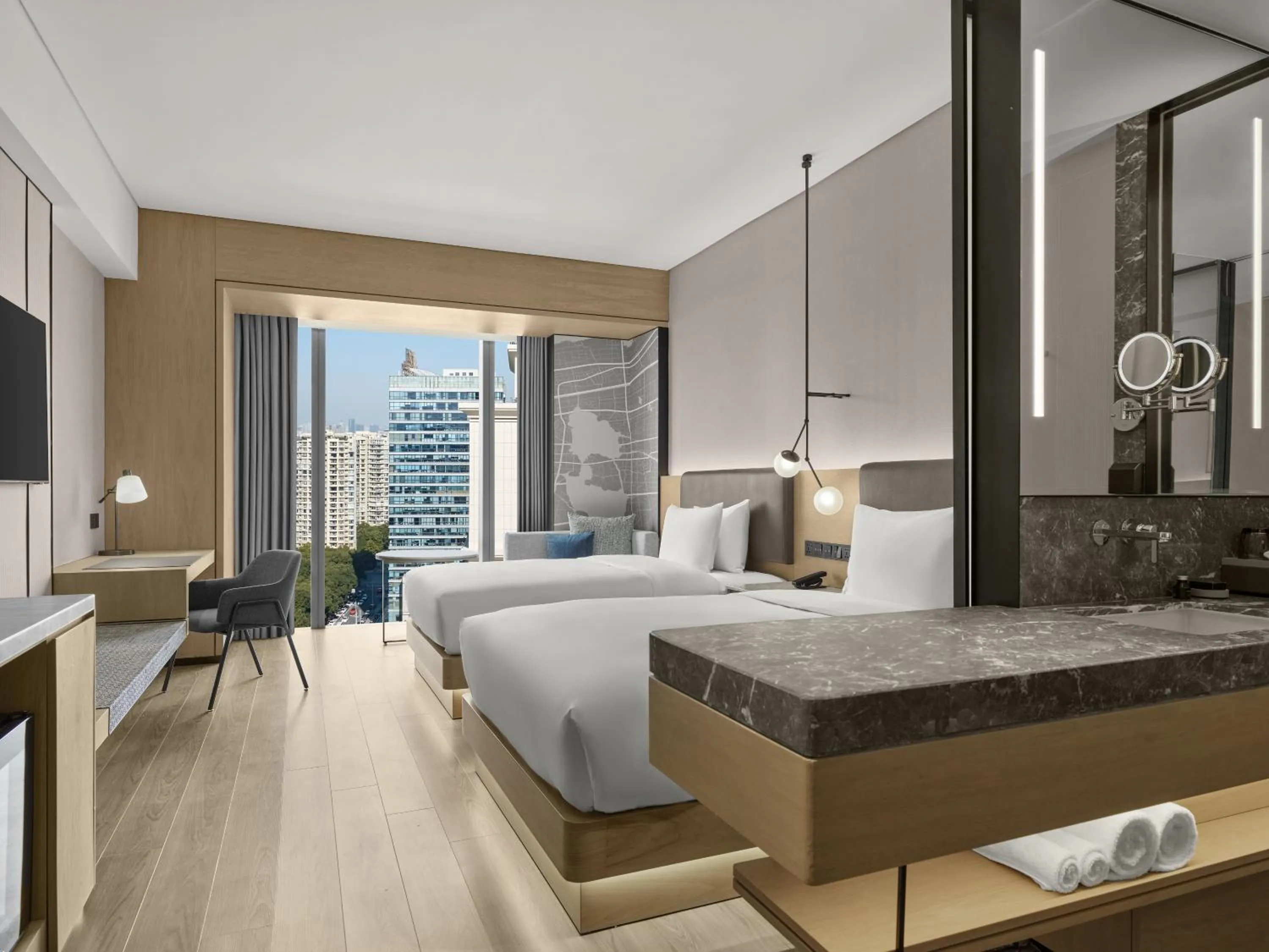 Photo of the whole room, Bed in AC Hotel Suzhou Industrial Park