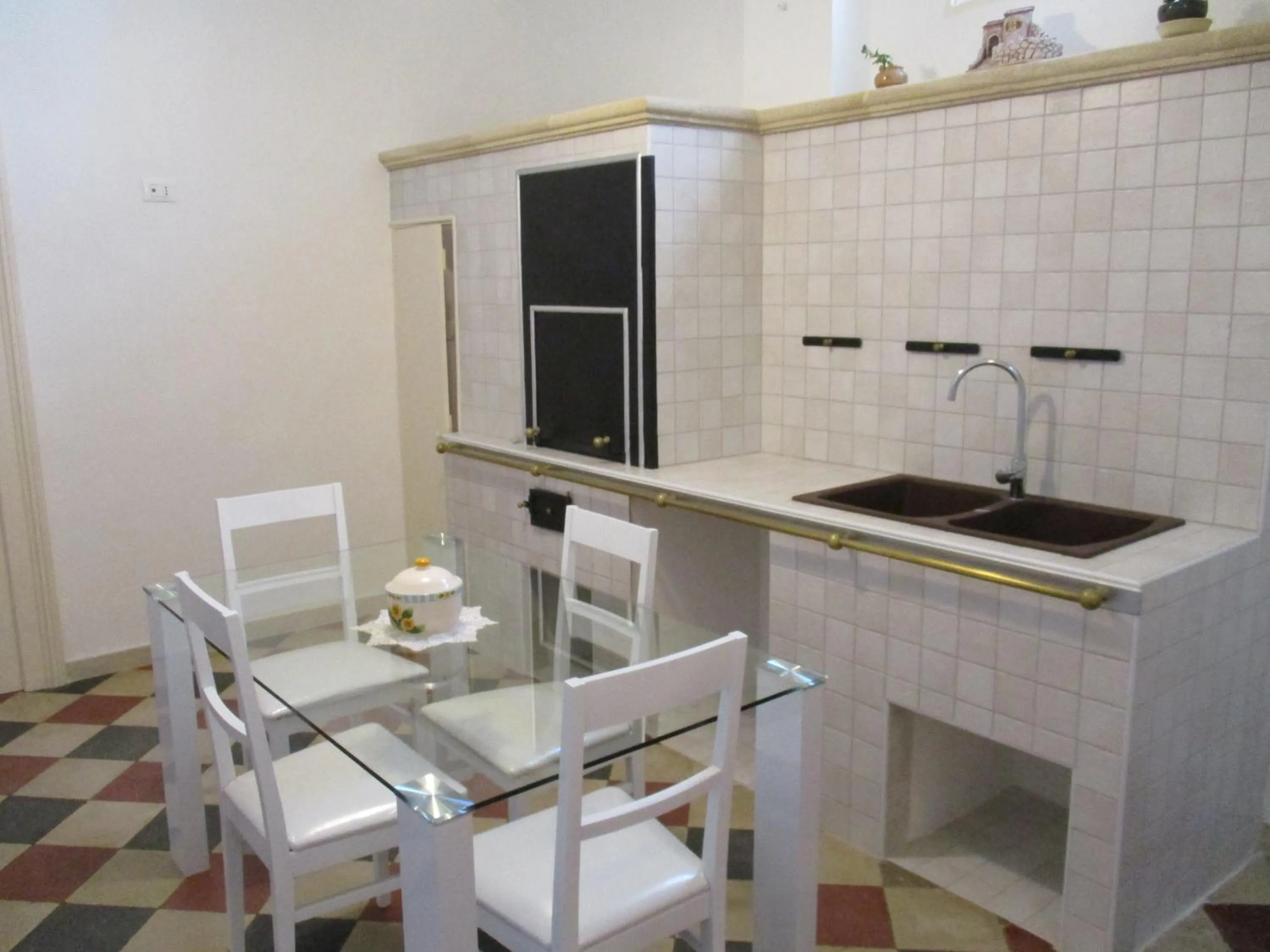 Communal kitchen in B&B Il Ventaglio