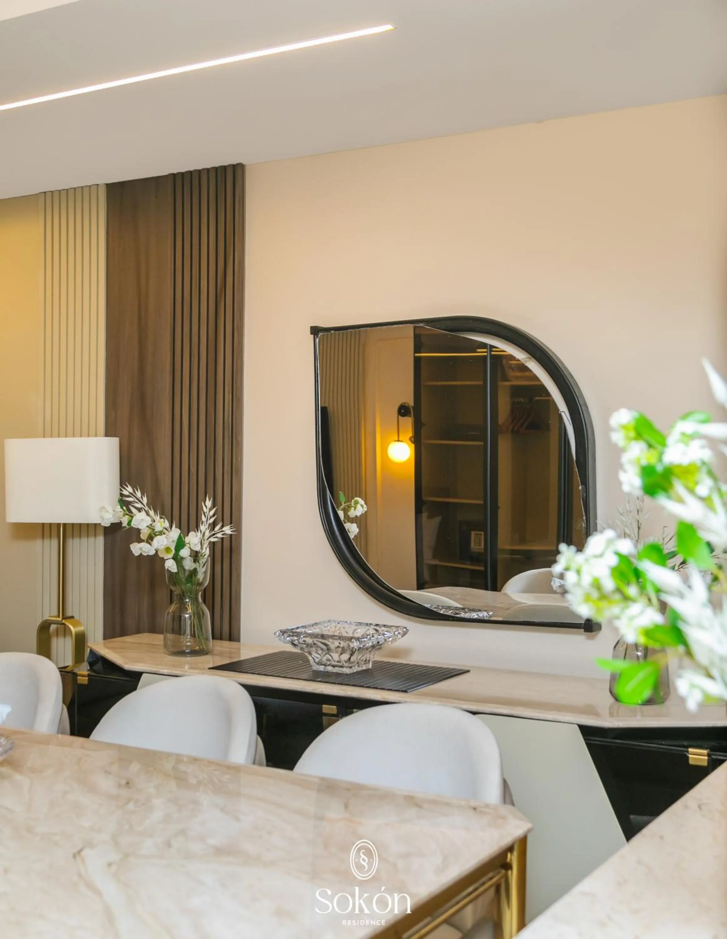 Dining area, Bed in Sokon Residence Partial Nile view at Maadi