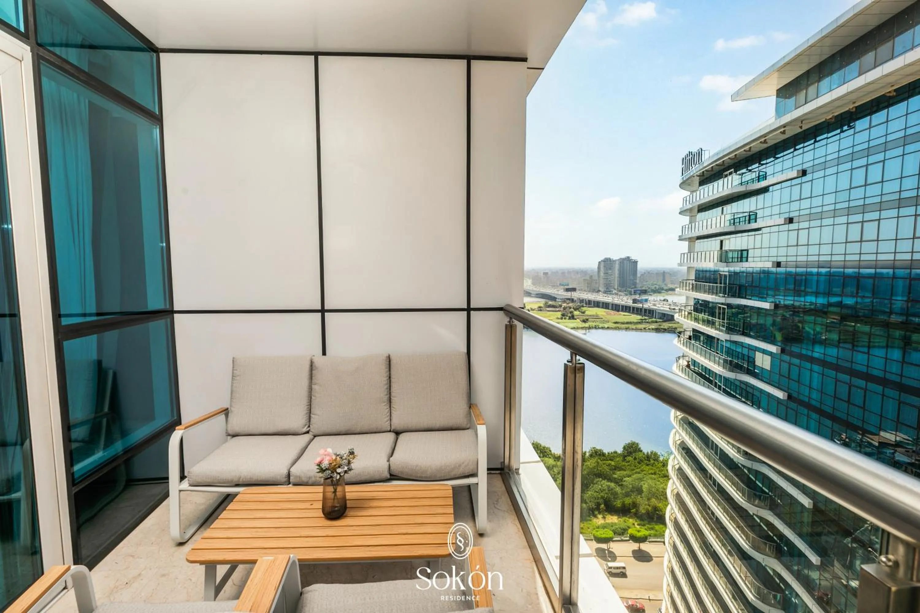 View (from property/room) in Sokon Residence Partial Nile view at Maadi