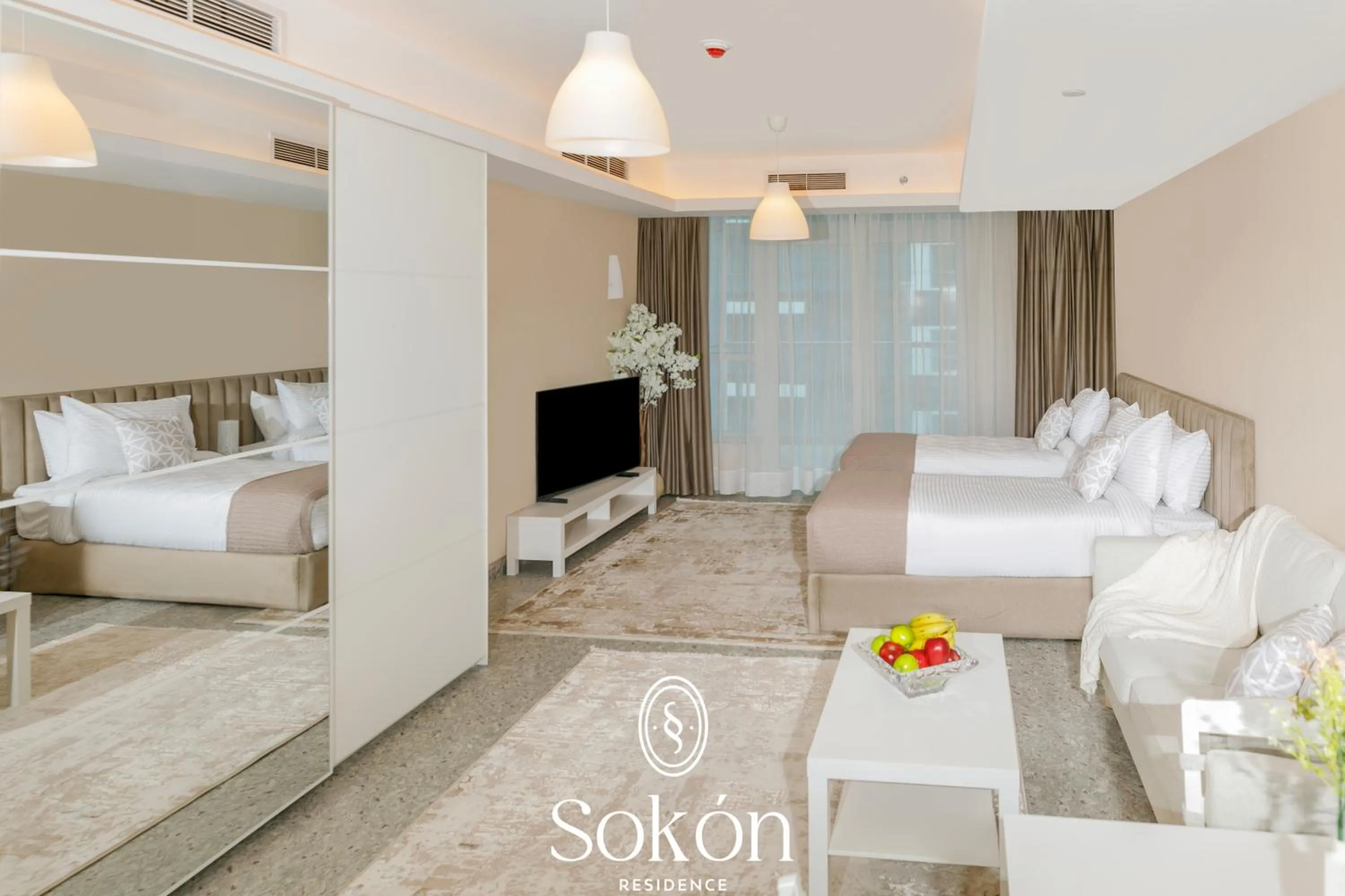 Bedroom, Bed in Sokon Residence Partial Nile view at Maadi