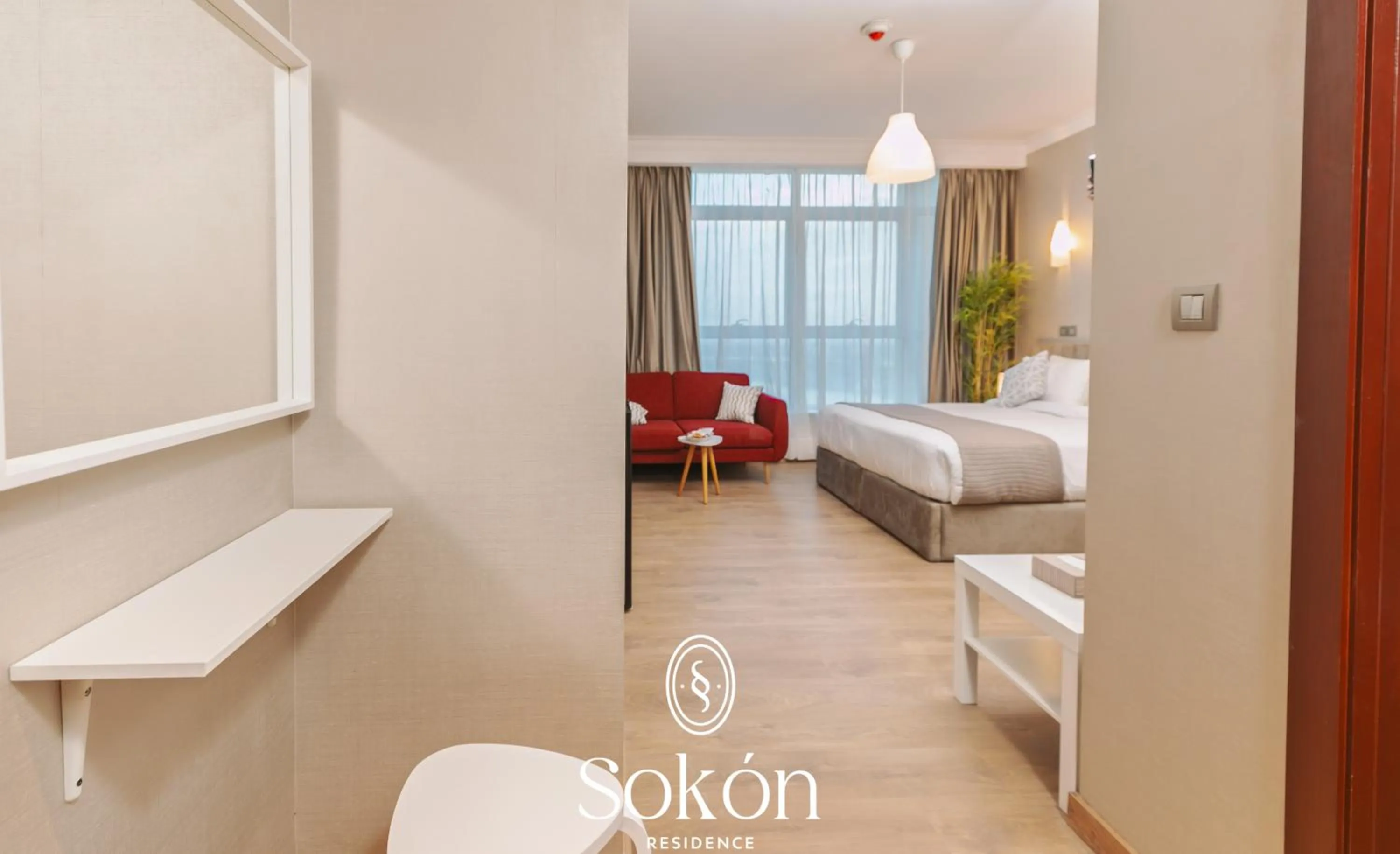 Bedroom, Bed in Sokon Residence Partial Nile view at Maadi