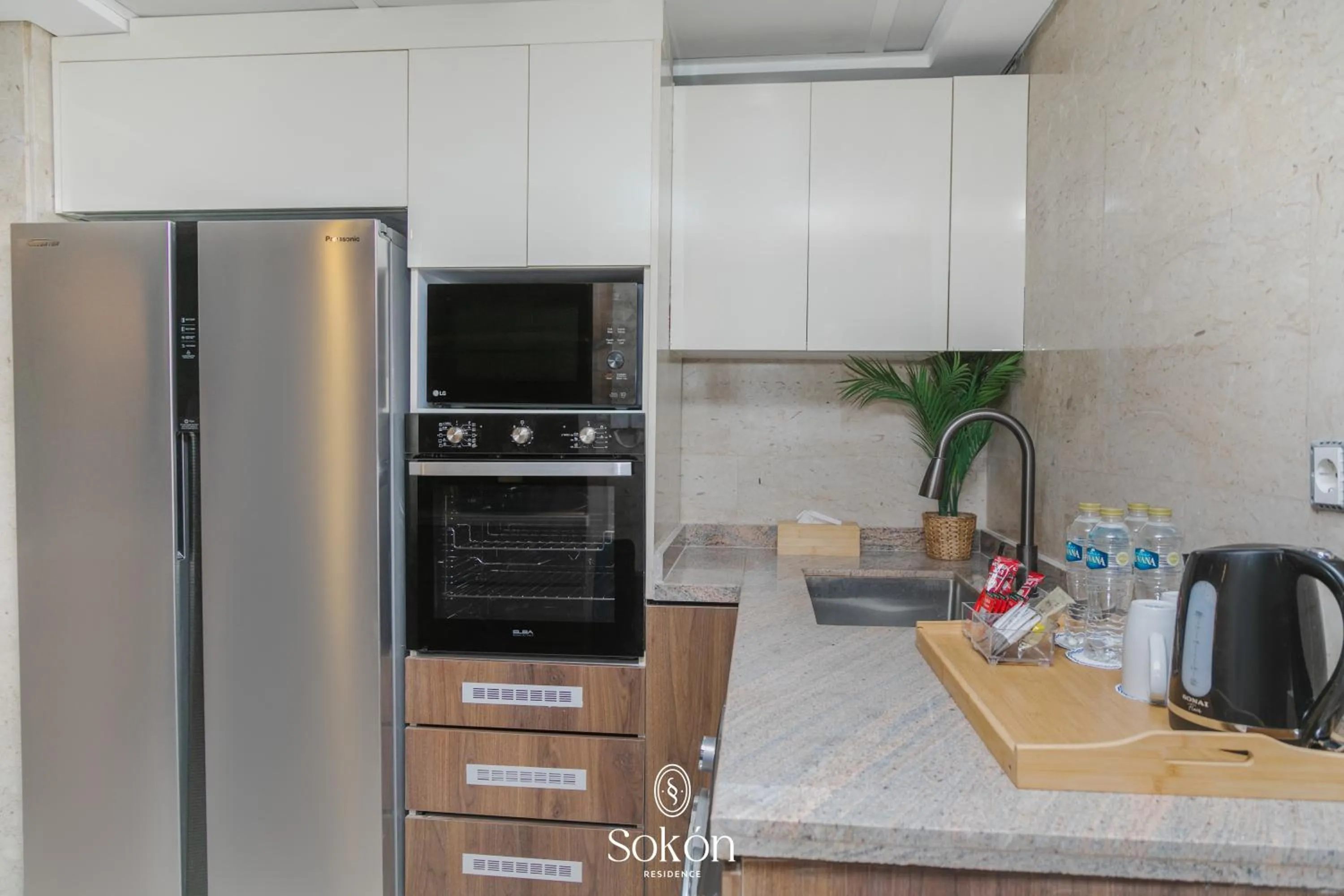 kitchen in Sokon Residence Partial Nile view at Maadi