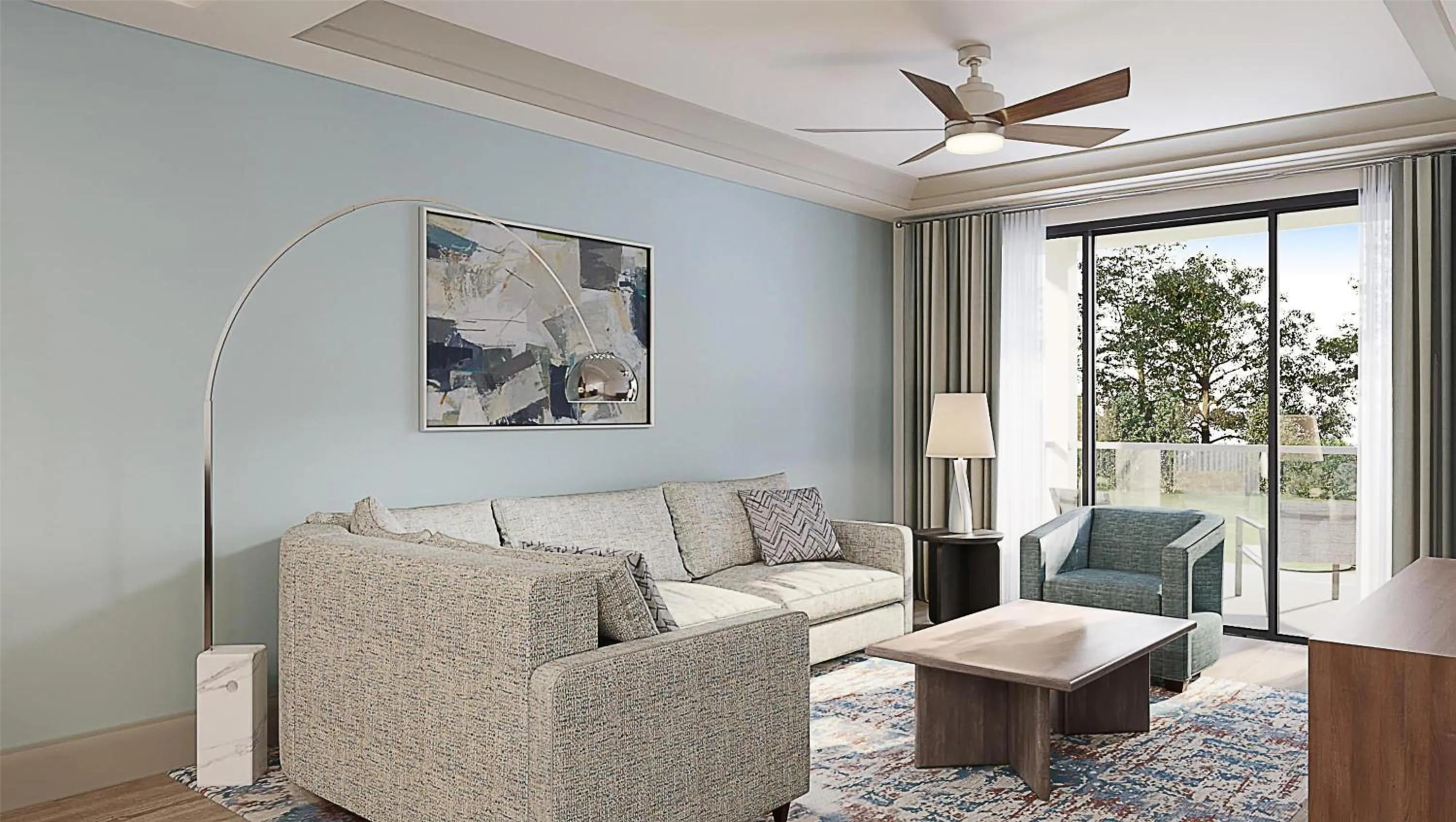 Living room in Hilton Vacation Club Mill Springs Lodge Pigeon Forge