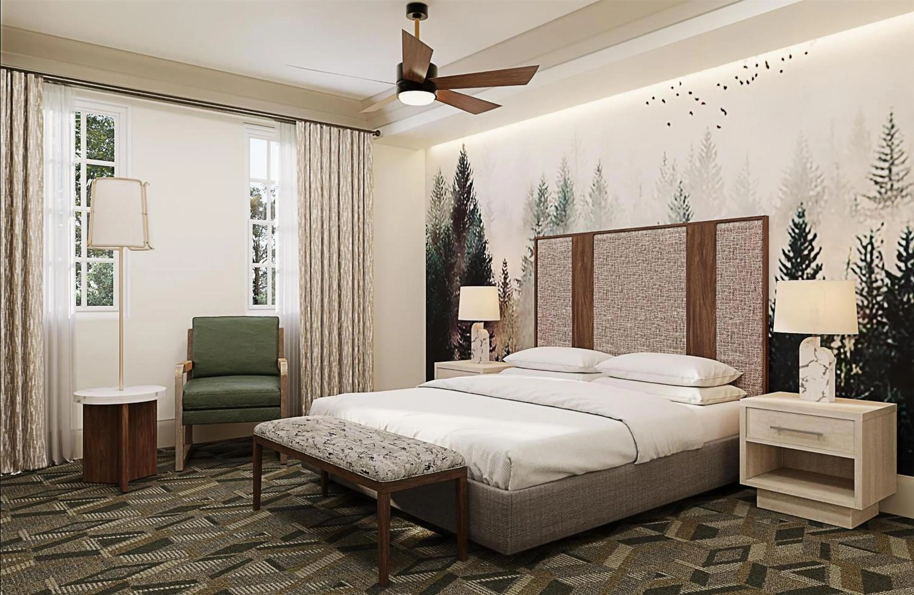 Two-Bedroom King Suite in Hilton Vacation Club Mill Springs Lodge Pigeon Forge