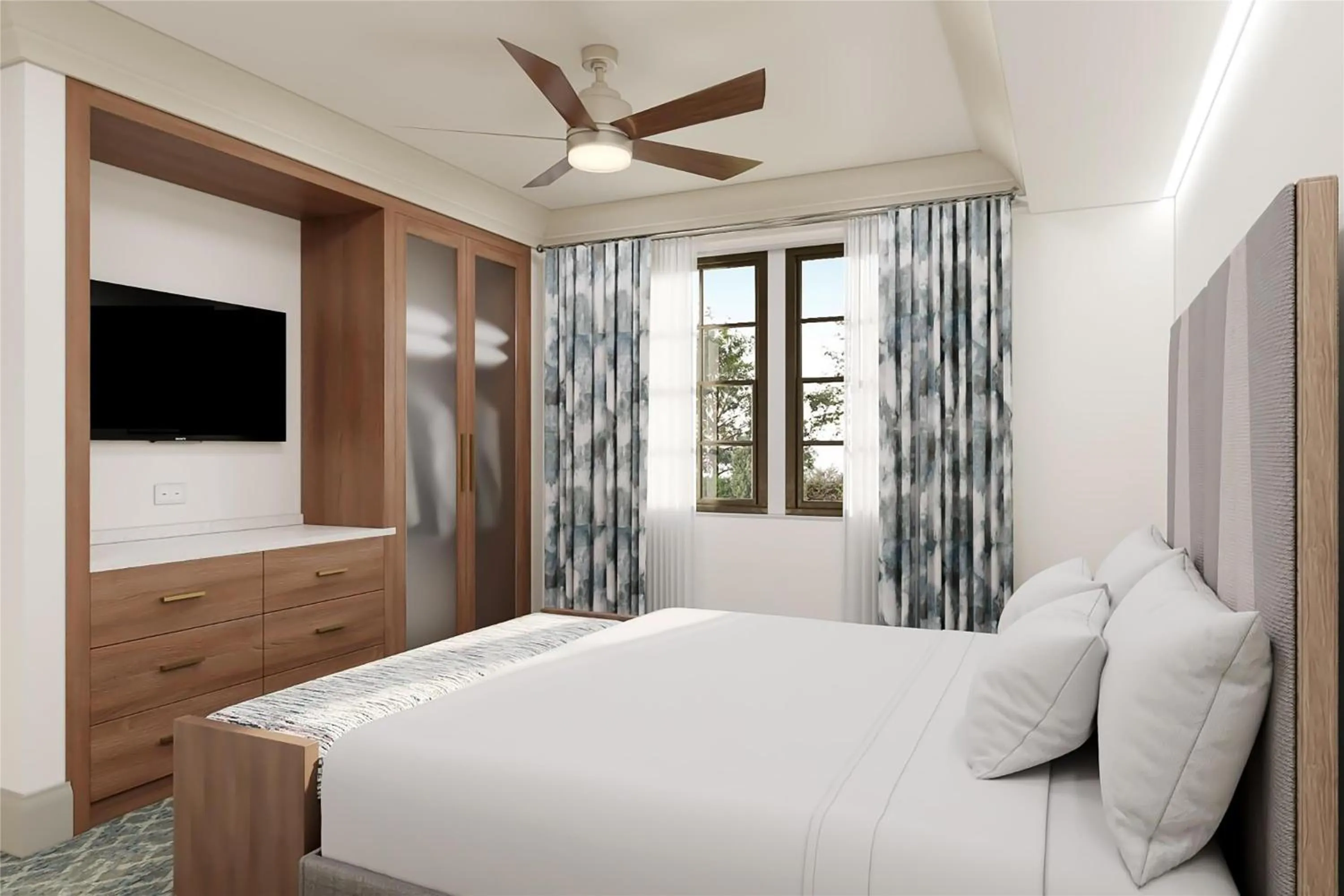 Bed in Hilton Vacation Club Mill Springs Lodge Pigeon Forge