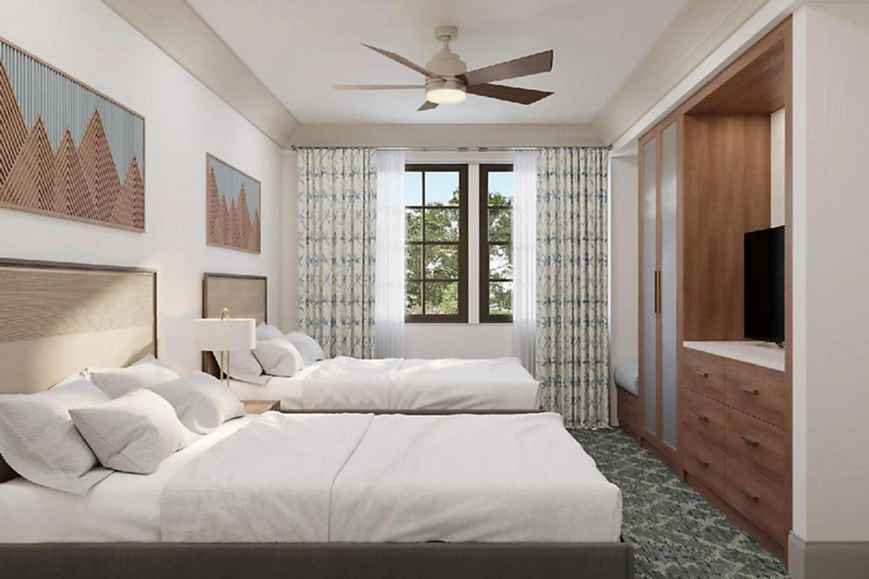 Bed in Hilton Vacation Club Mill Springs Lodge Pigeon Forge