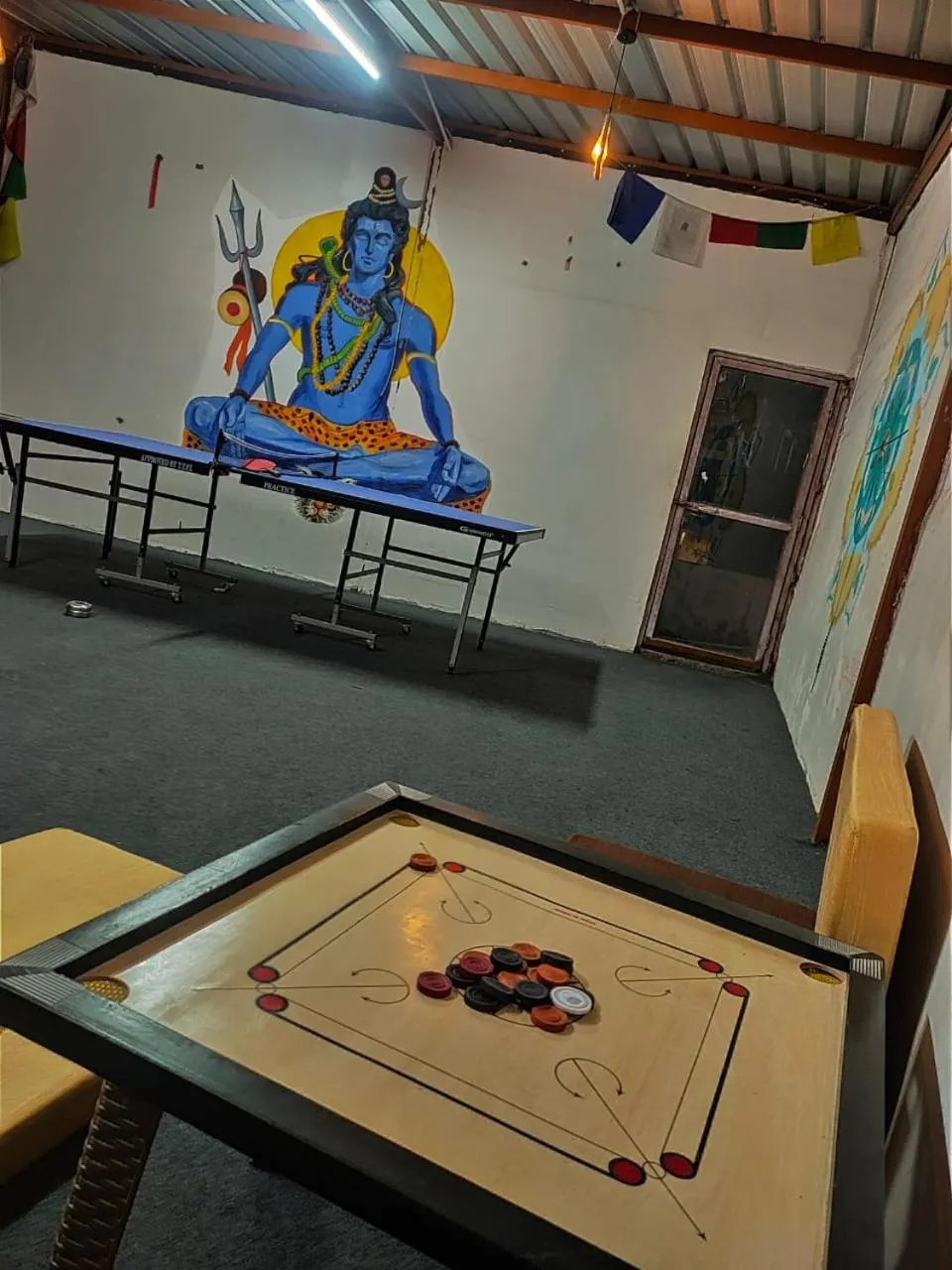 Table tennis in OLT Hostel Rishikesh