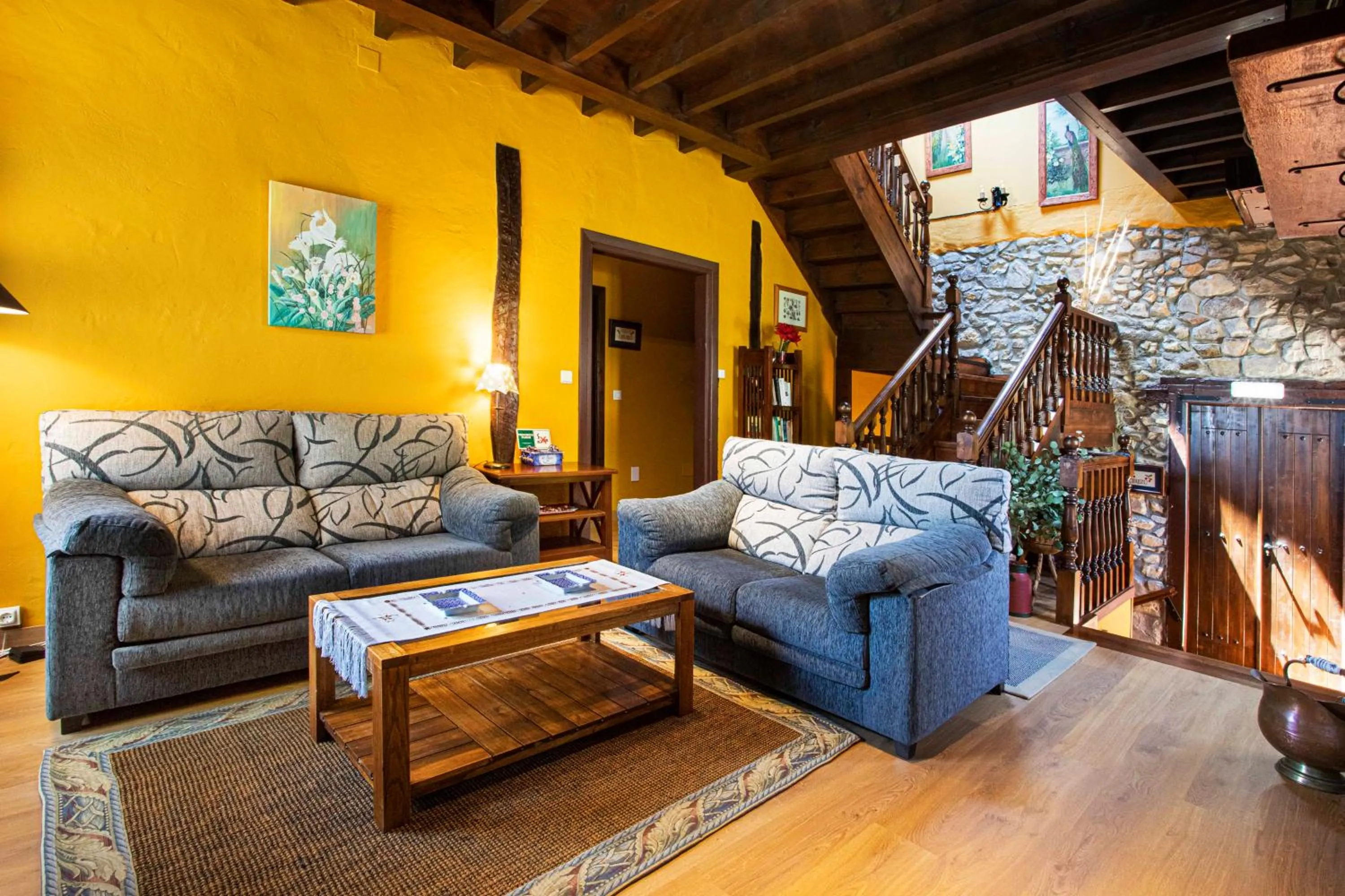 Communal lounge/ TV room in La Casona de Tresgrandas