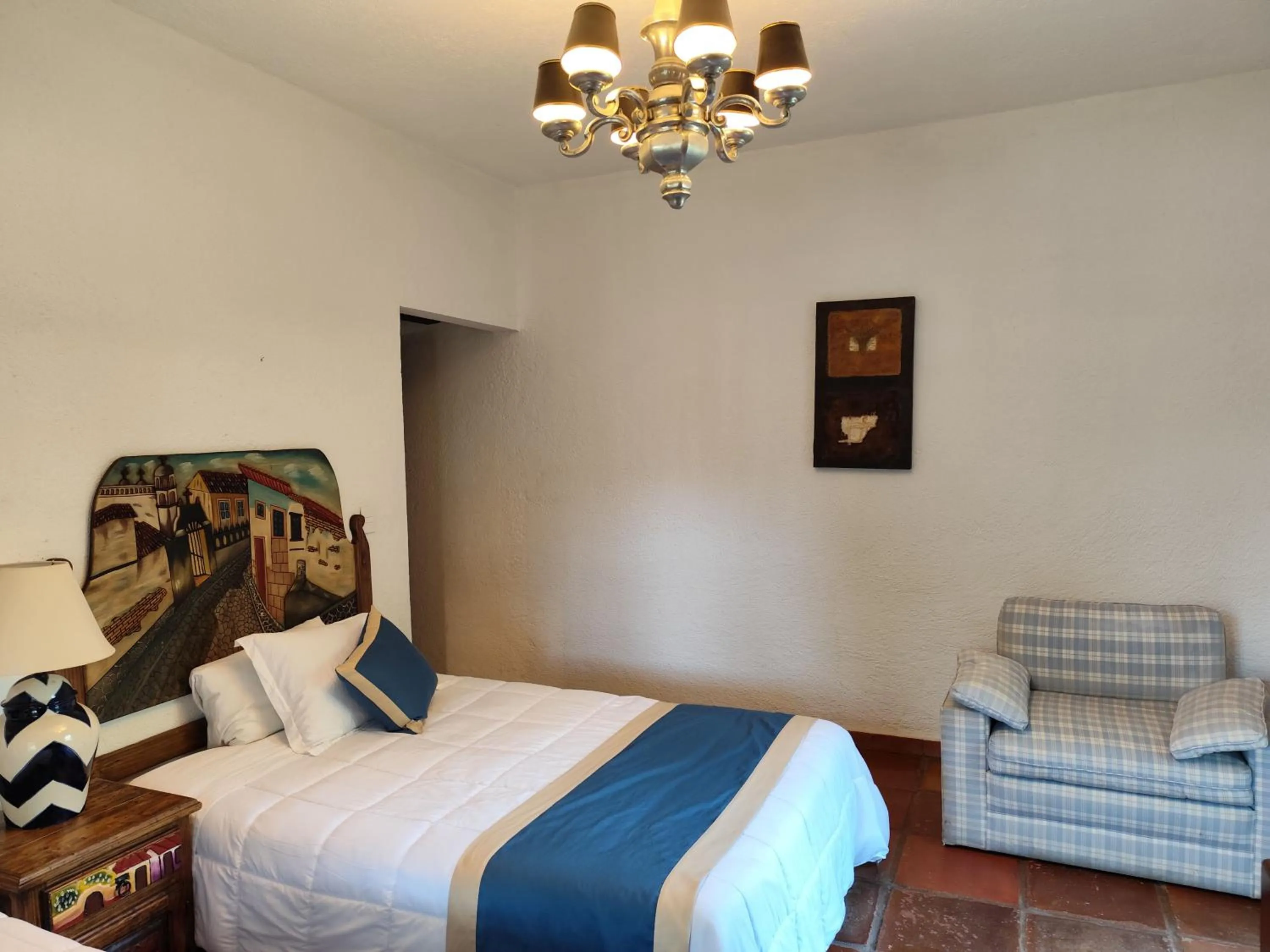 Bed in Casa de las Conchas Cuernavaca