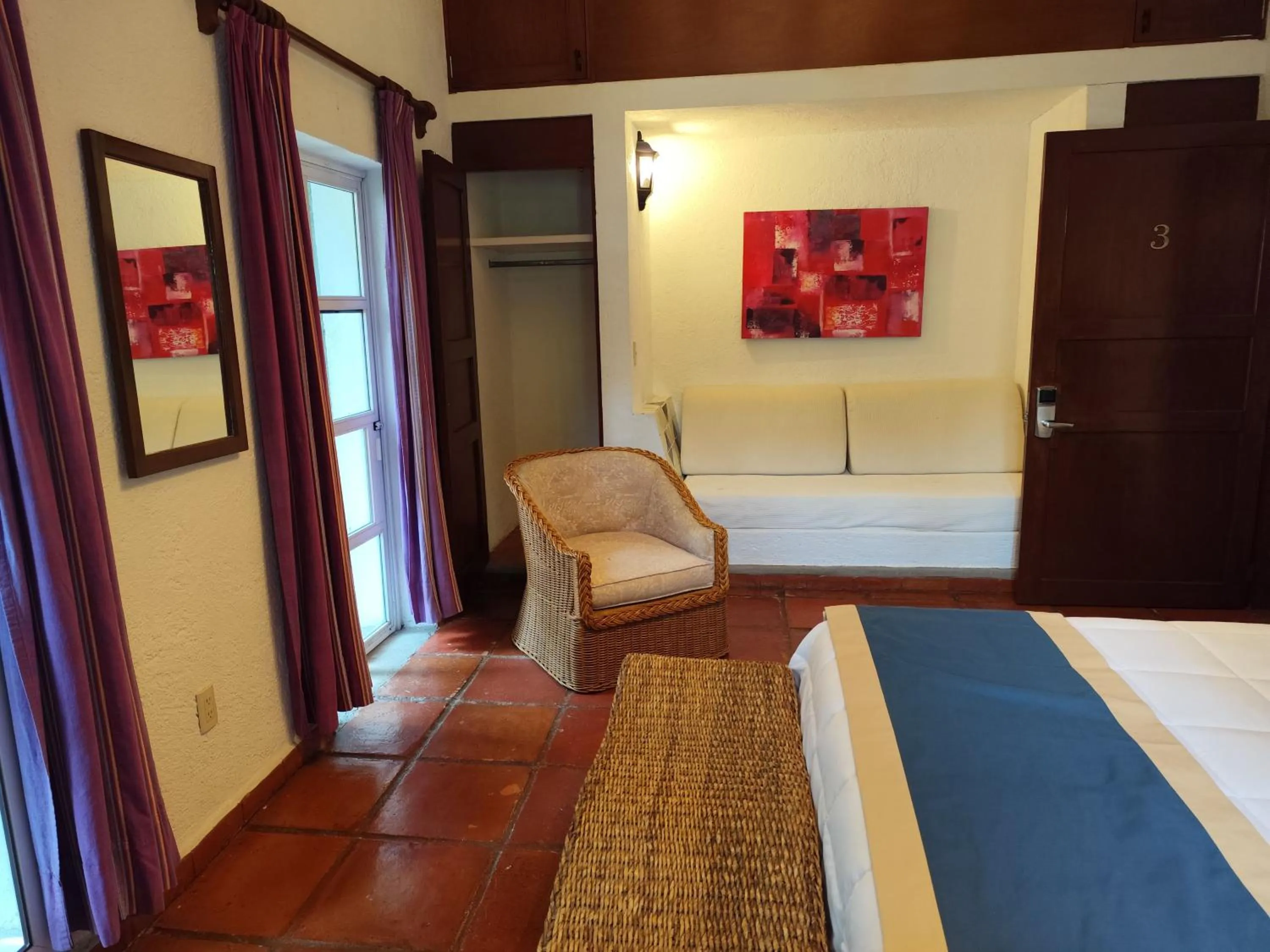 Bed in Casa de las Conchas Cuernavaca