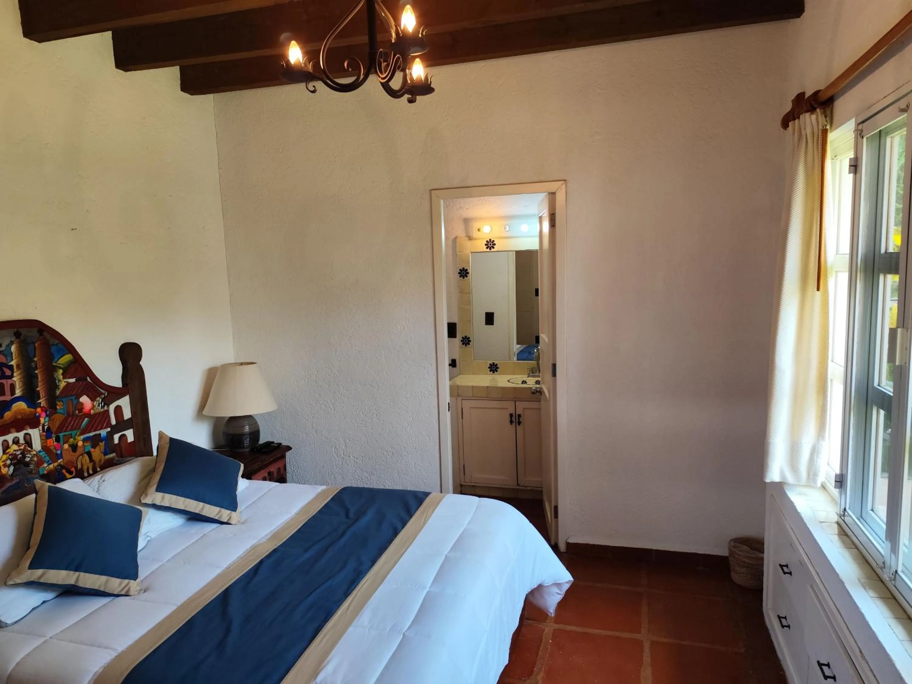 Bed in Casa de las Conchas Cuernavaca