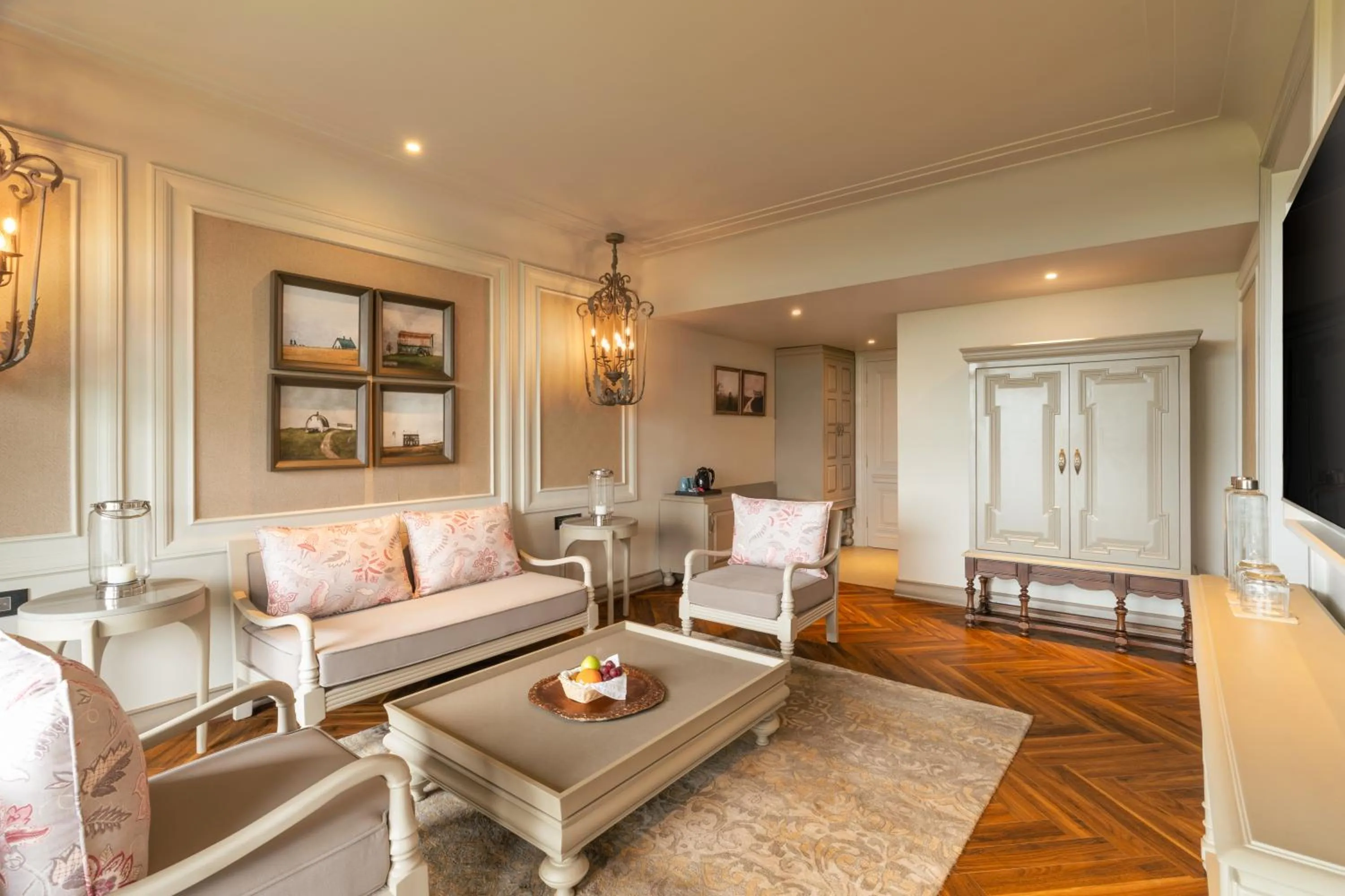 Communal lounge/ TV room in The Evren, Vagator - SLH-A Small Luxury Hotel