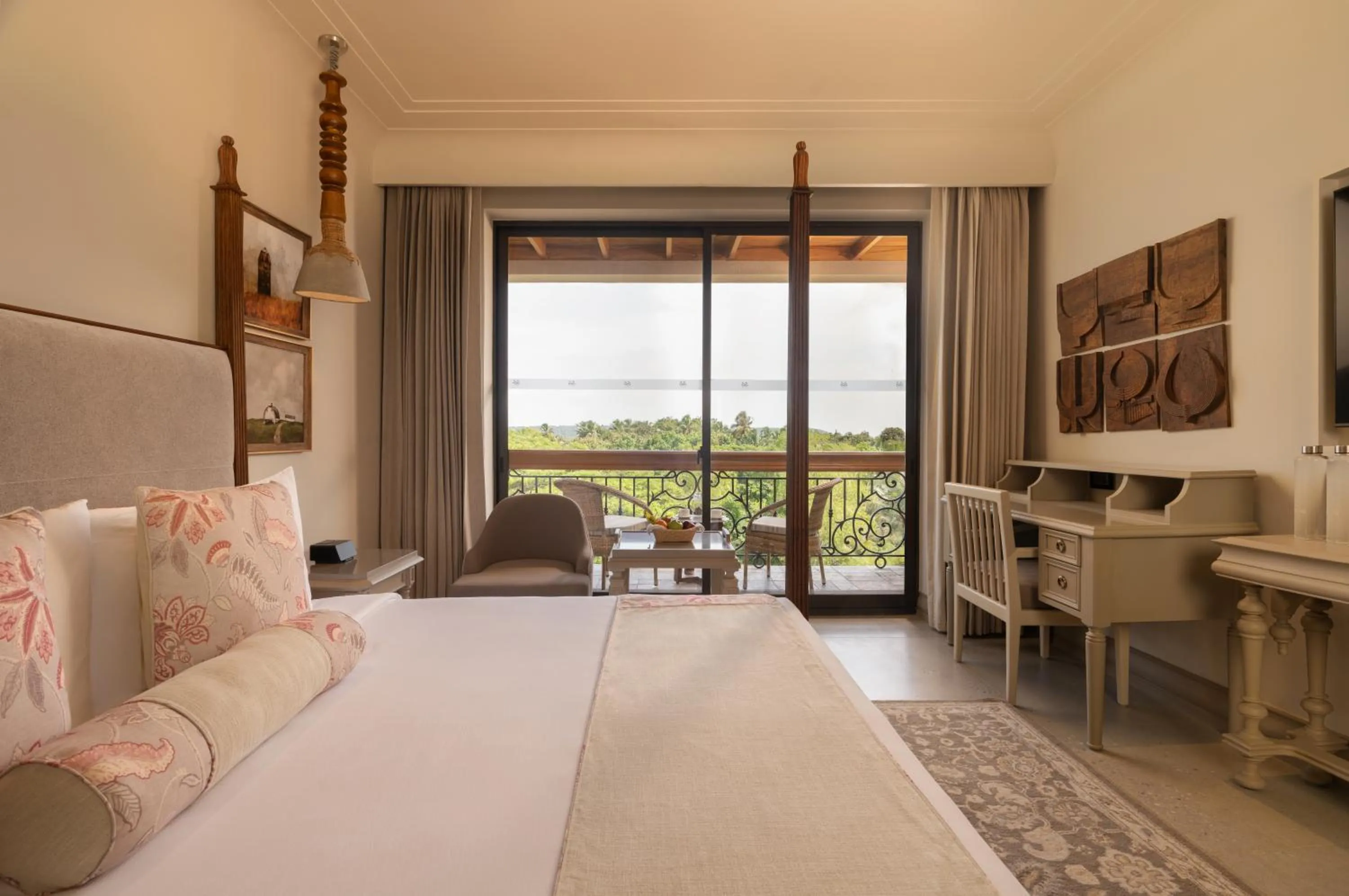 View (from property/room), Bed in The Evren, Vagator - SLH-A Small Luxury Hotel