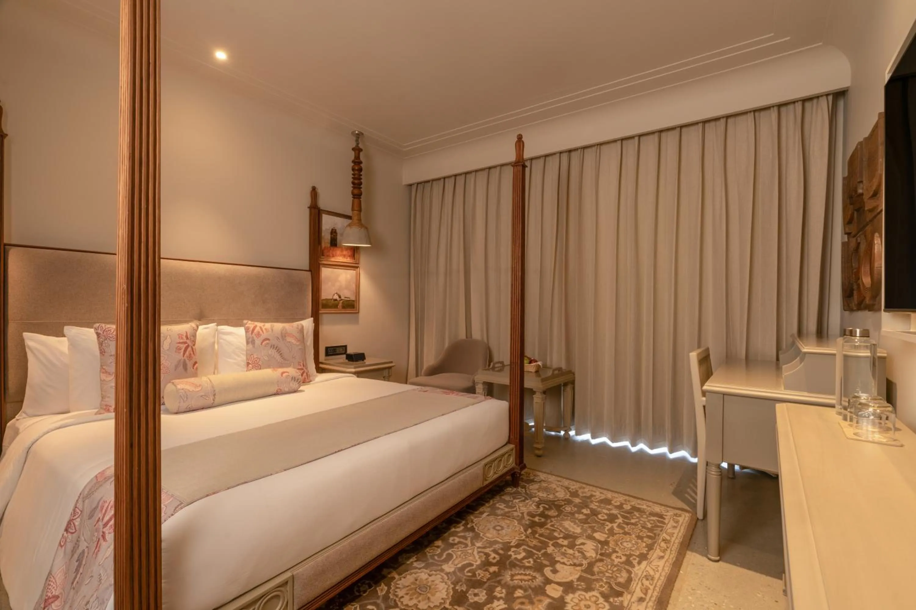 Bed in The Evren, Vagator - SLH-A Small Luxury Hotel