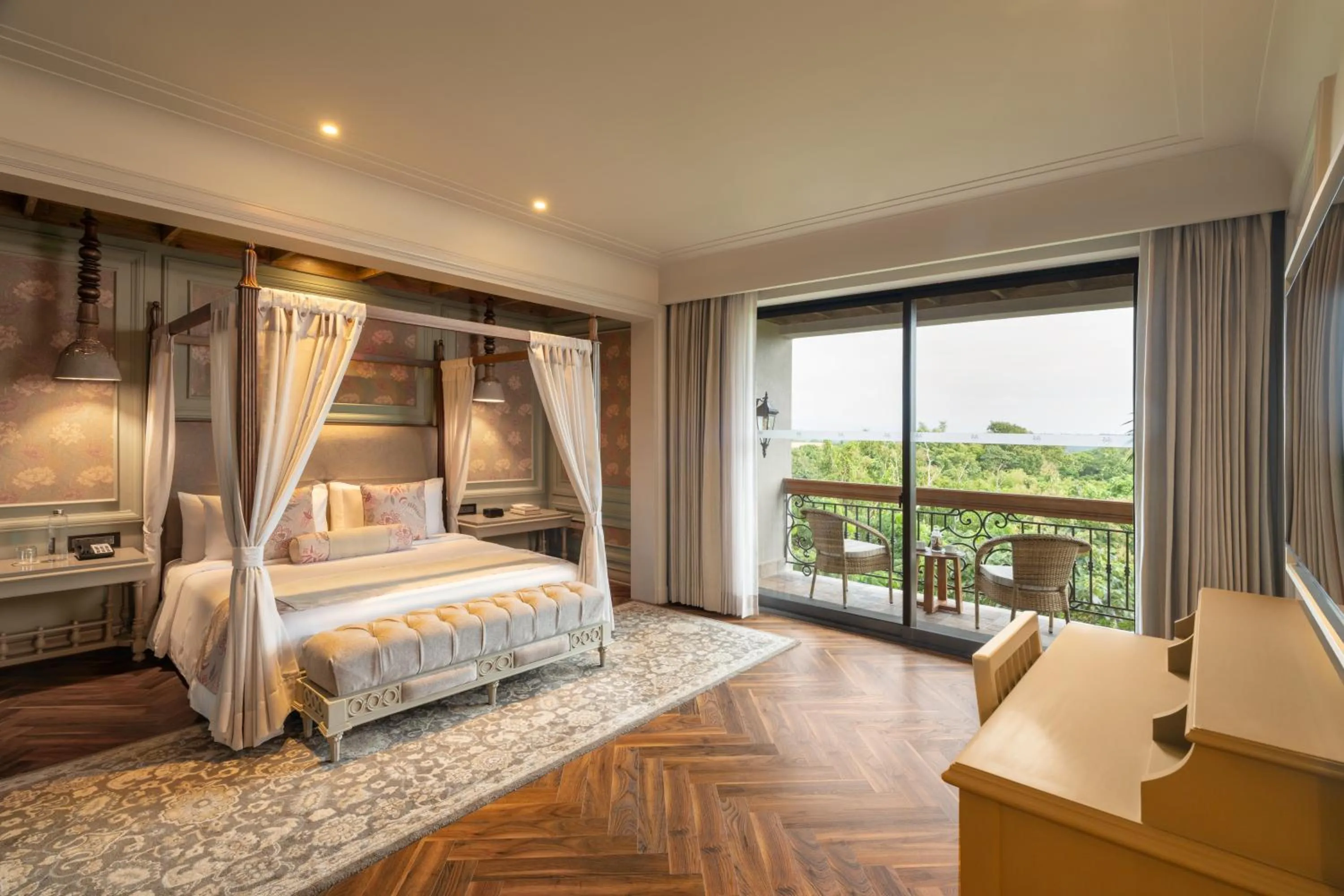 Bed in The Evren, Vagator - SLH-A Small Luxury Hotel